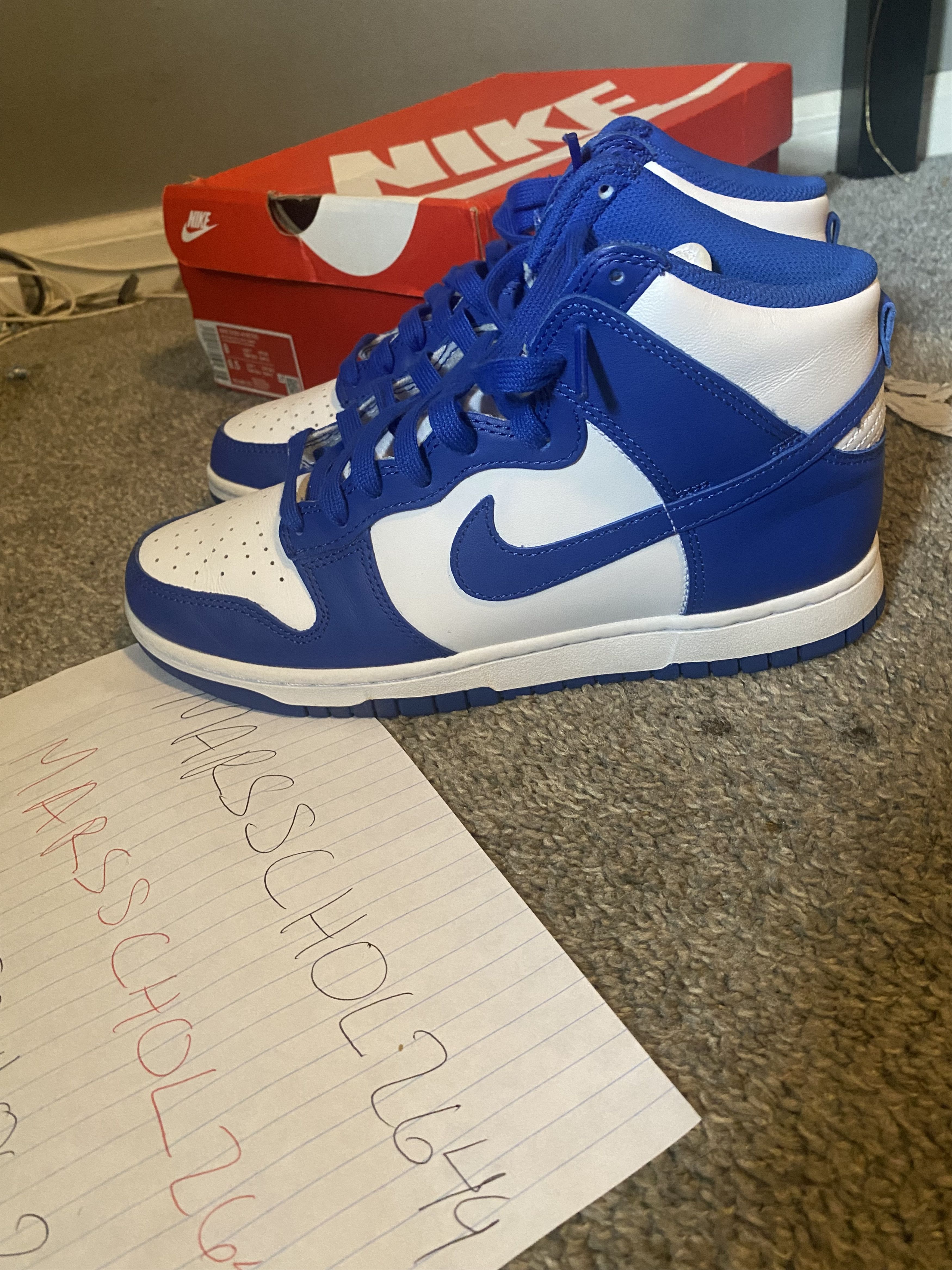 Nike Kentucky Dunk High (NO BOX) Size US 8 / EU 41 - 1 Thumbnail