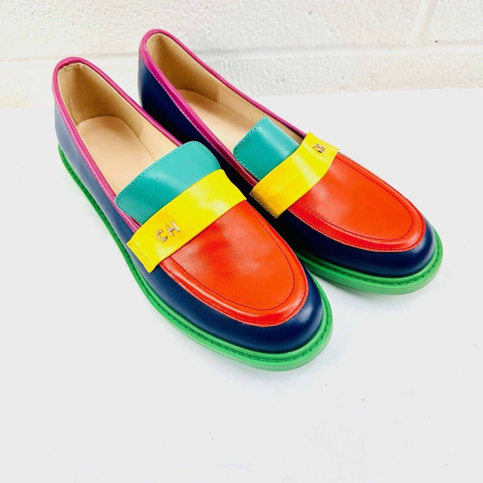 Other Womens Leather Multicoloured Flat Slipon broge NARROW 10 US Size US 10 / IT 40 - 1 Thumbnail