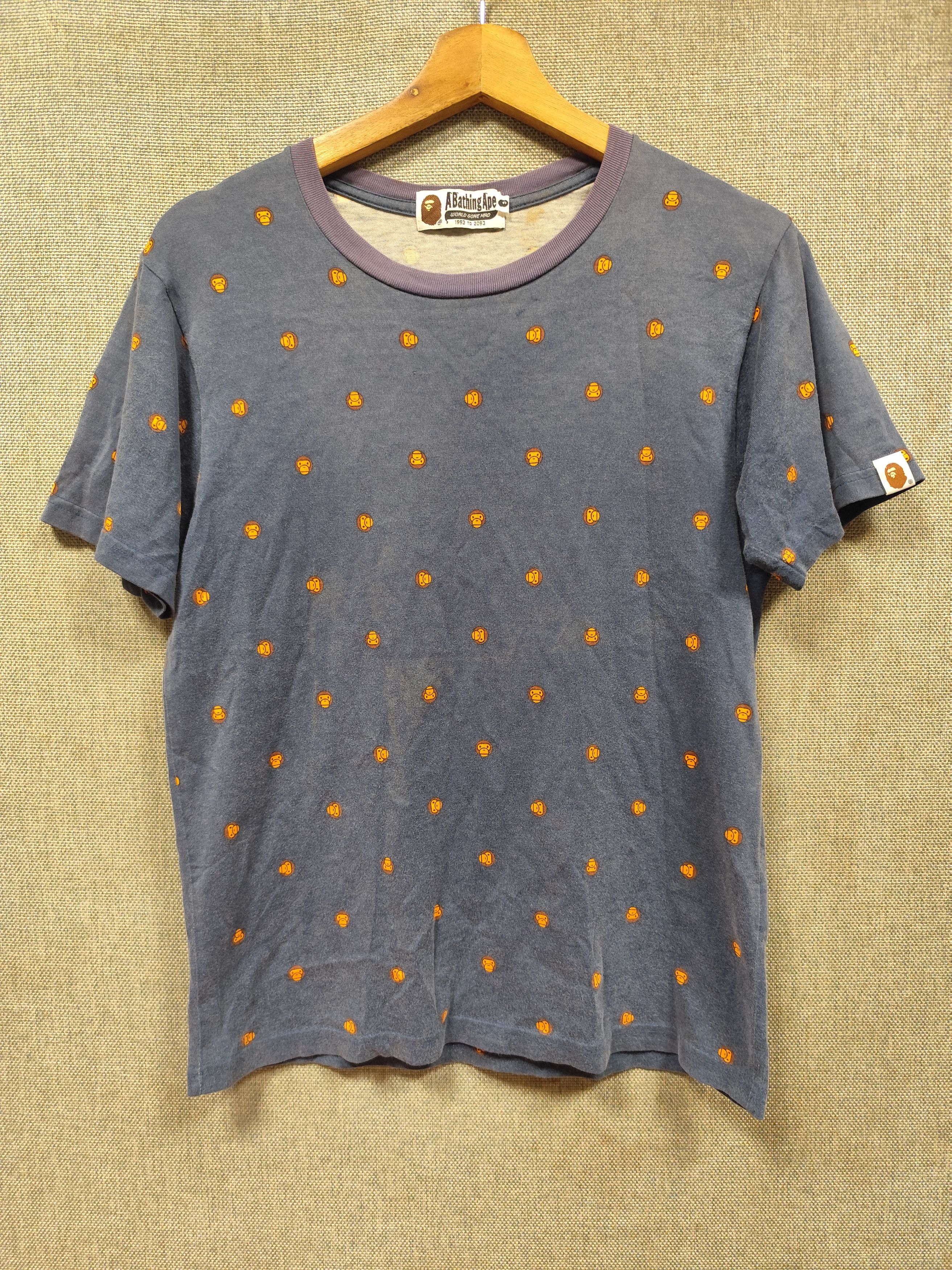 Bape Baby Milo Monogram Tee Size US S / EU 44-46 / 1 - 1 Thumbnail