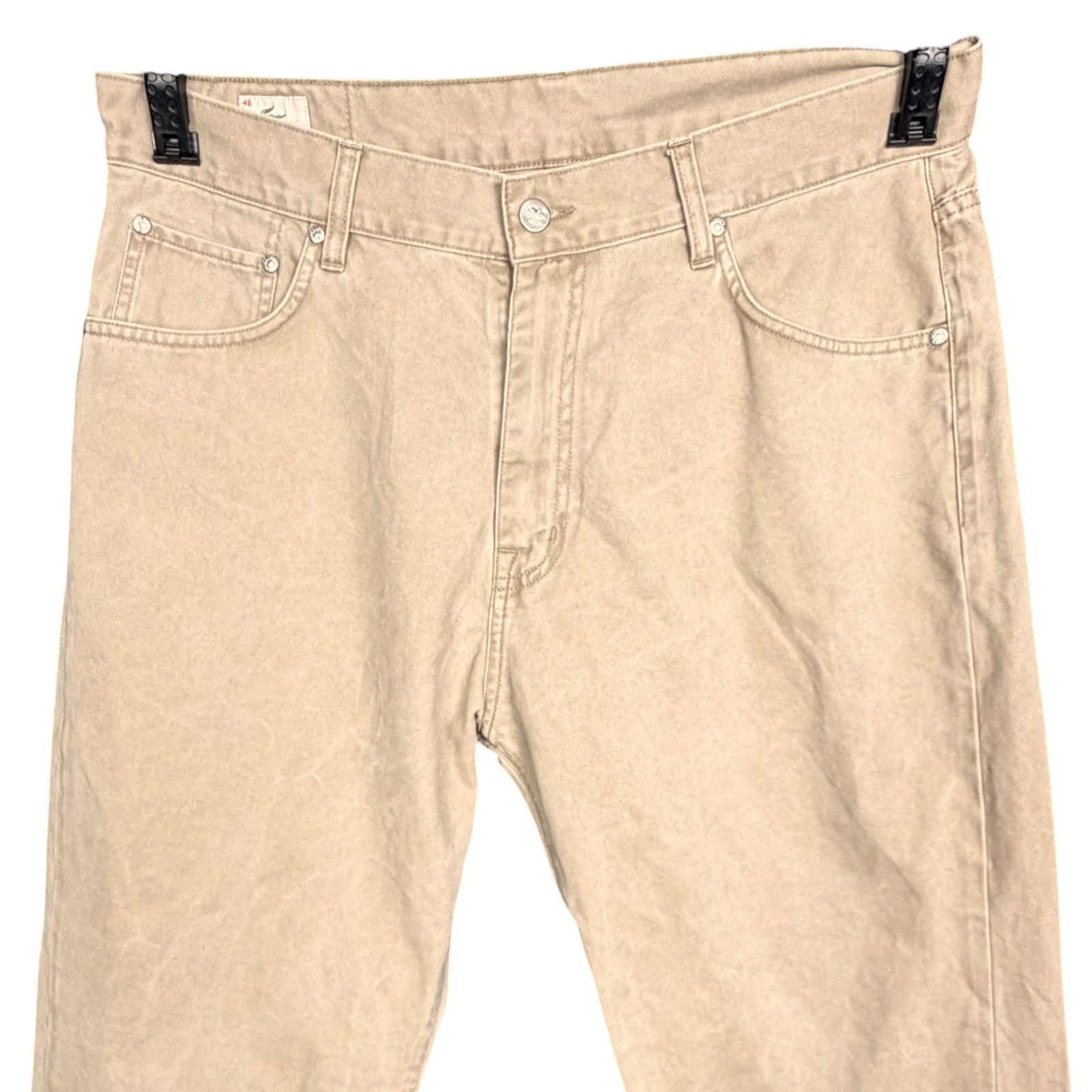 Lacoste Lacoste Men's EU 46 US 36x33 Khaki Tan Straight Leg Jeans Size US 36 / EU 52 - 4 Thumbnail