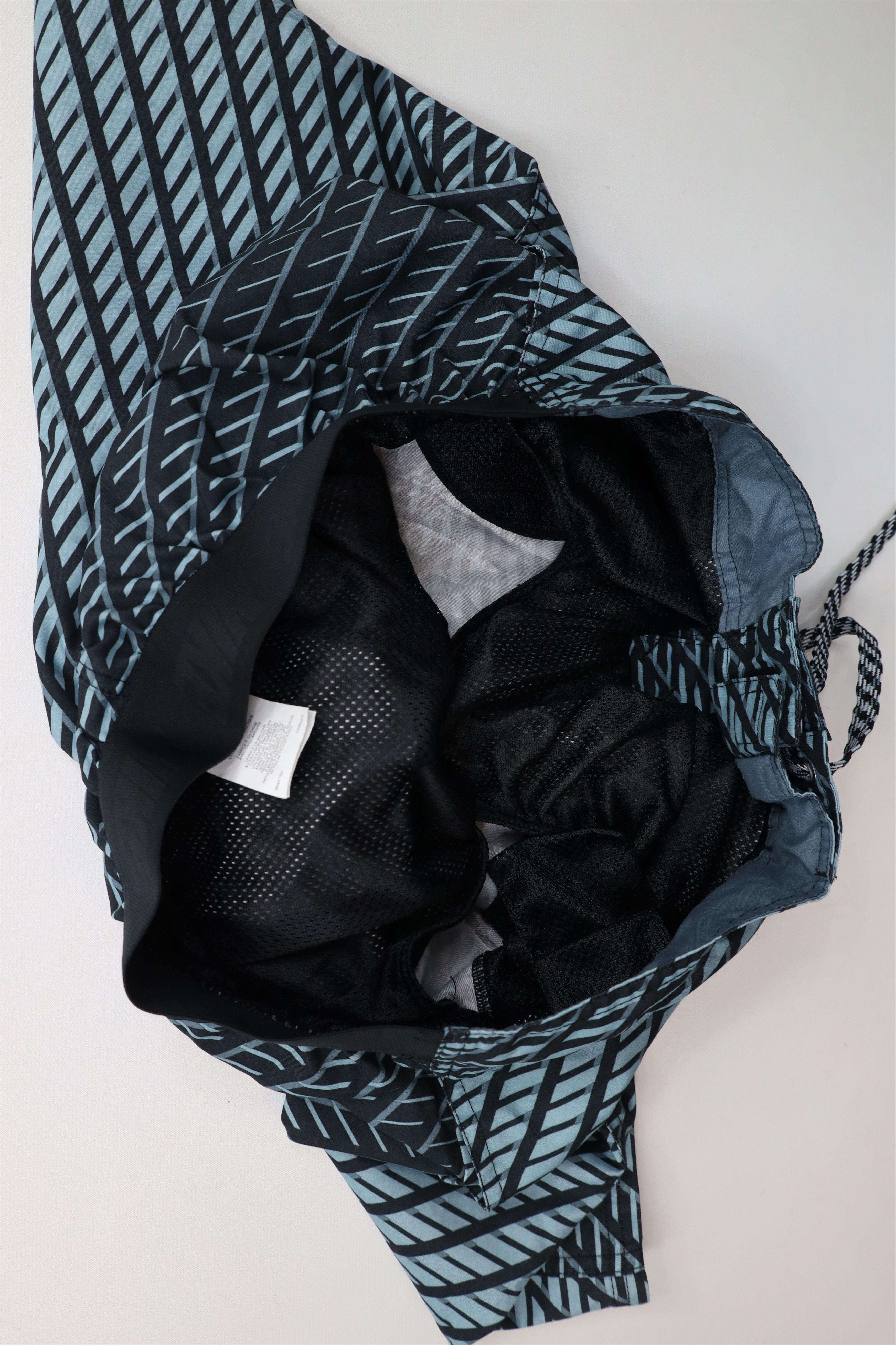 Nike × Vintage Vintage Y2K Nike Swim Mini Swoosh Geometric Board Shorts Size US 34 / EU 50 - 9 Thumbnail