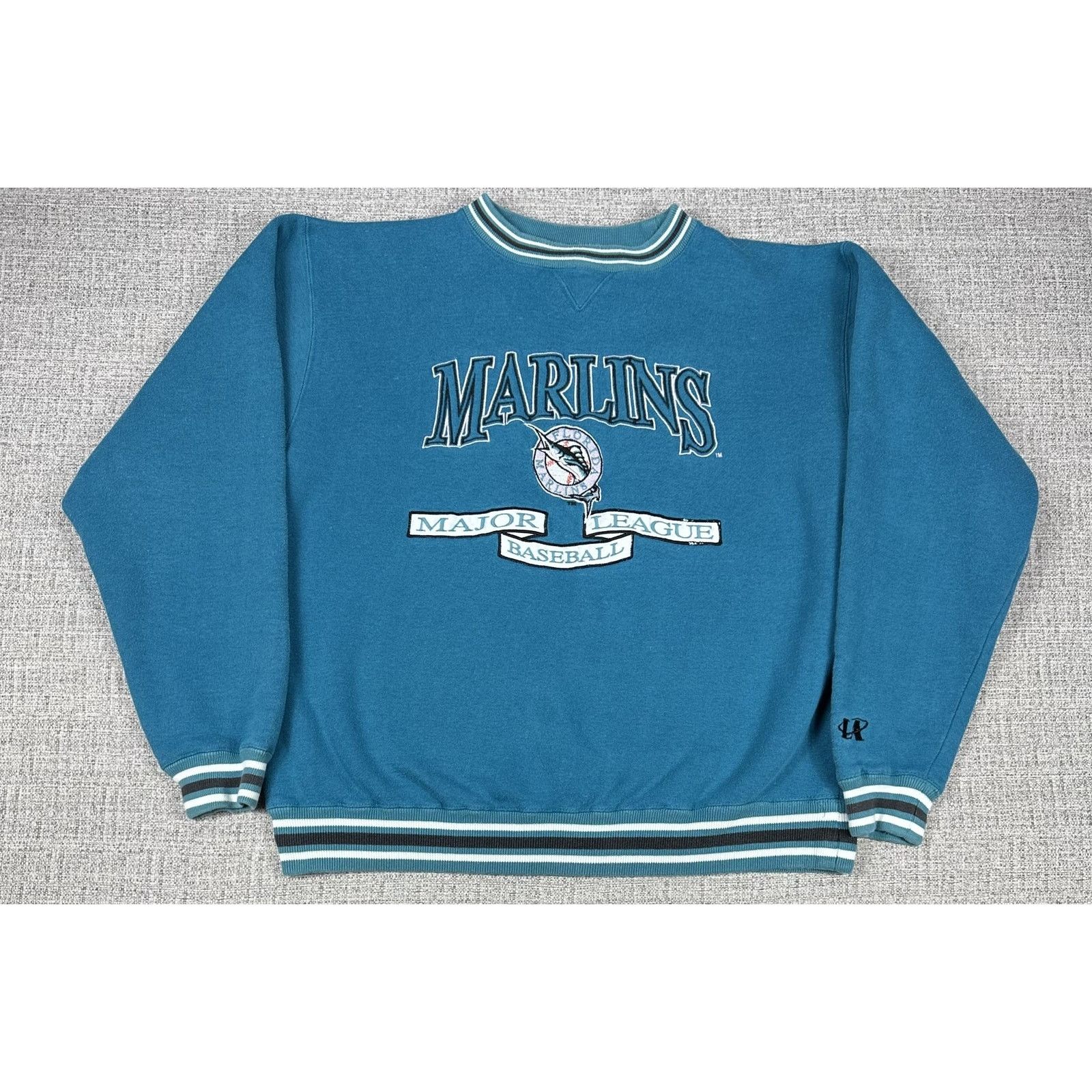 Logo Athletic Florida Marlins Sweatshirt Sz XL Blue MLB Logo Athletic 90s Size US XL / EU 56 / 4 - 1 Thumbnail
