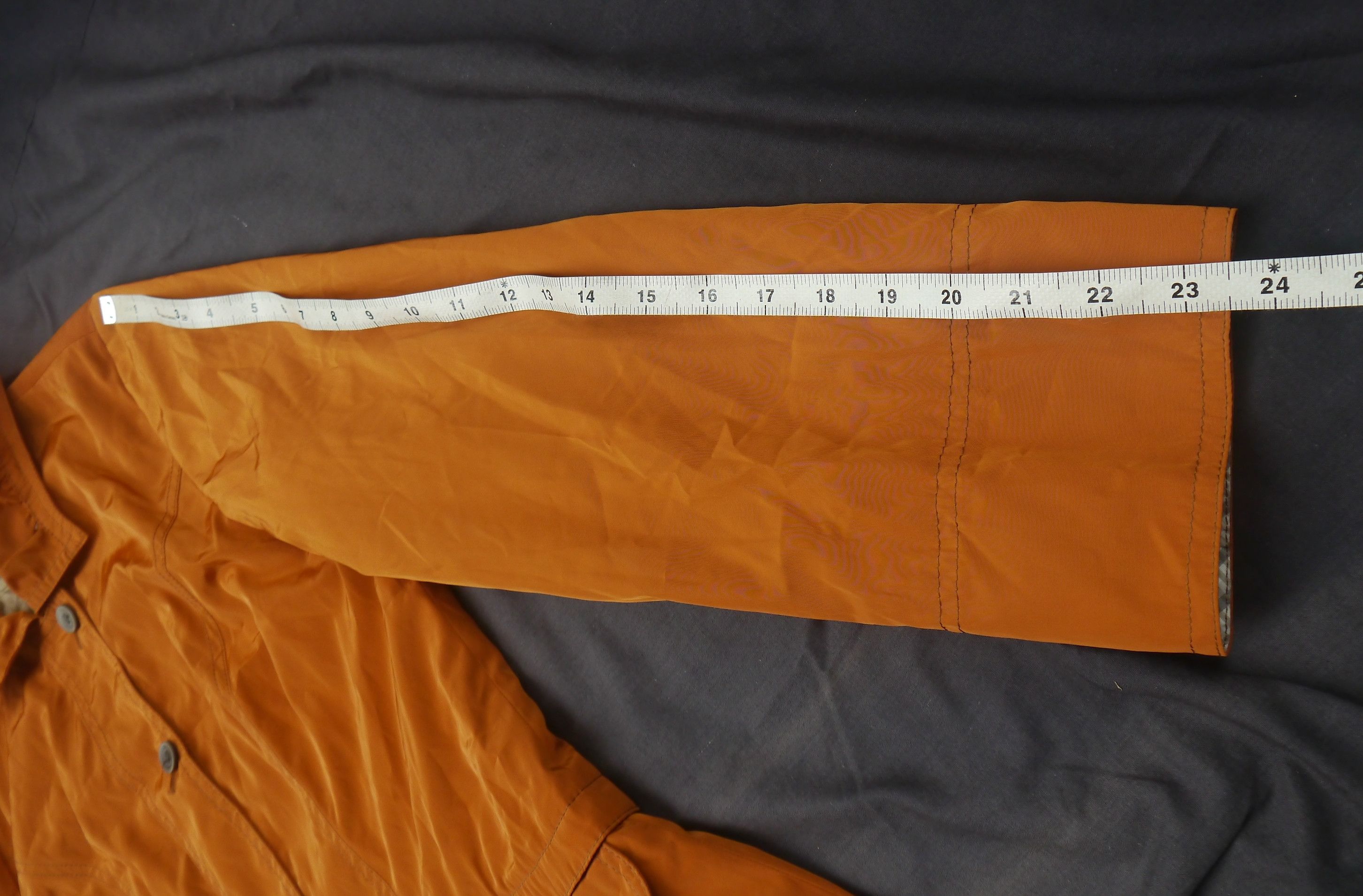 Kansai Yamamoto (J824) Kansai Bis Collection Orange Polyester Coat Sz 9 Size S / US 4 / IT 40 - 18 Thumbnail