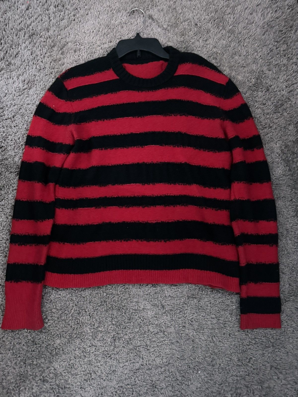 Diesel red and black stripped diesel sweater Size US S / EU 44-46 / 1 - 1 Thumbnail