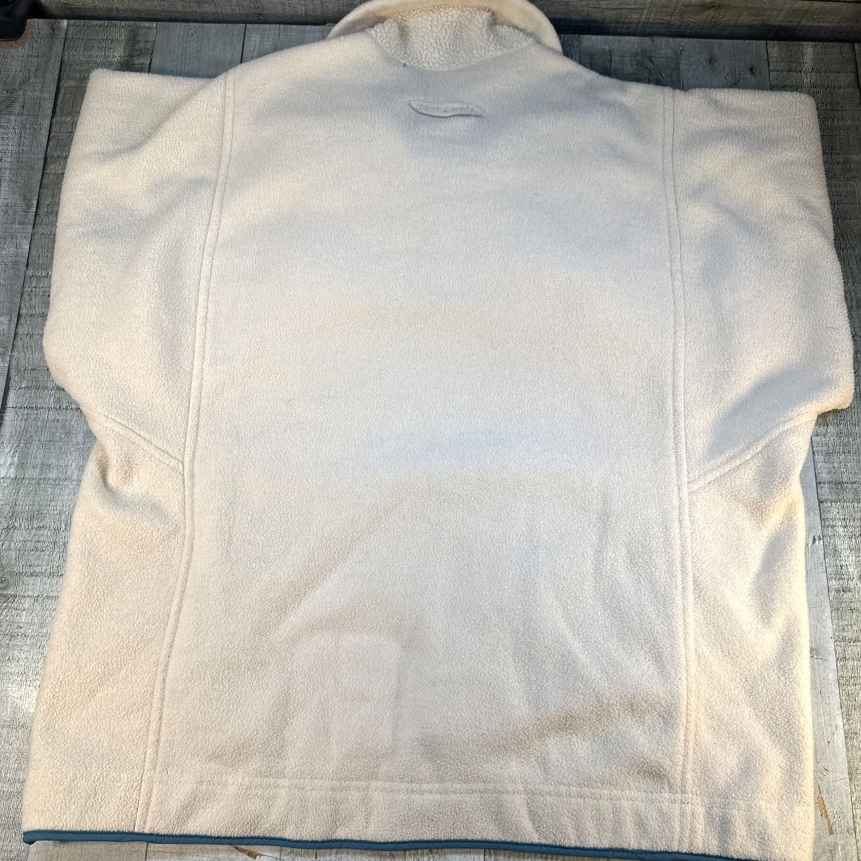Patagonia VINTAGE Patagonia Synchilla Fleece Pullover USA 1/4 Zip M Sweater Mens Ivory Teal Size US M / EU 48-50 / 2 - 4 Thumbnail
