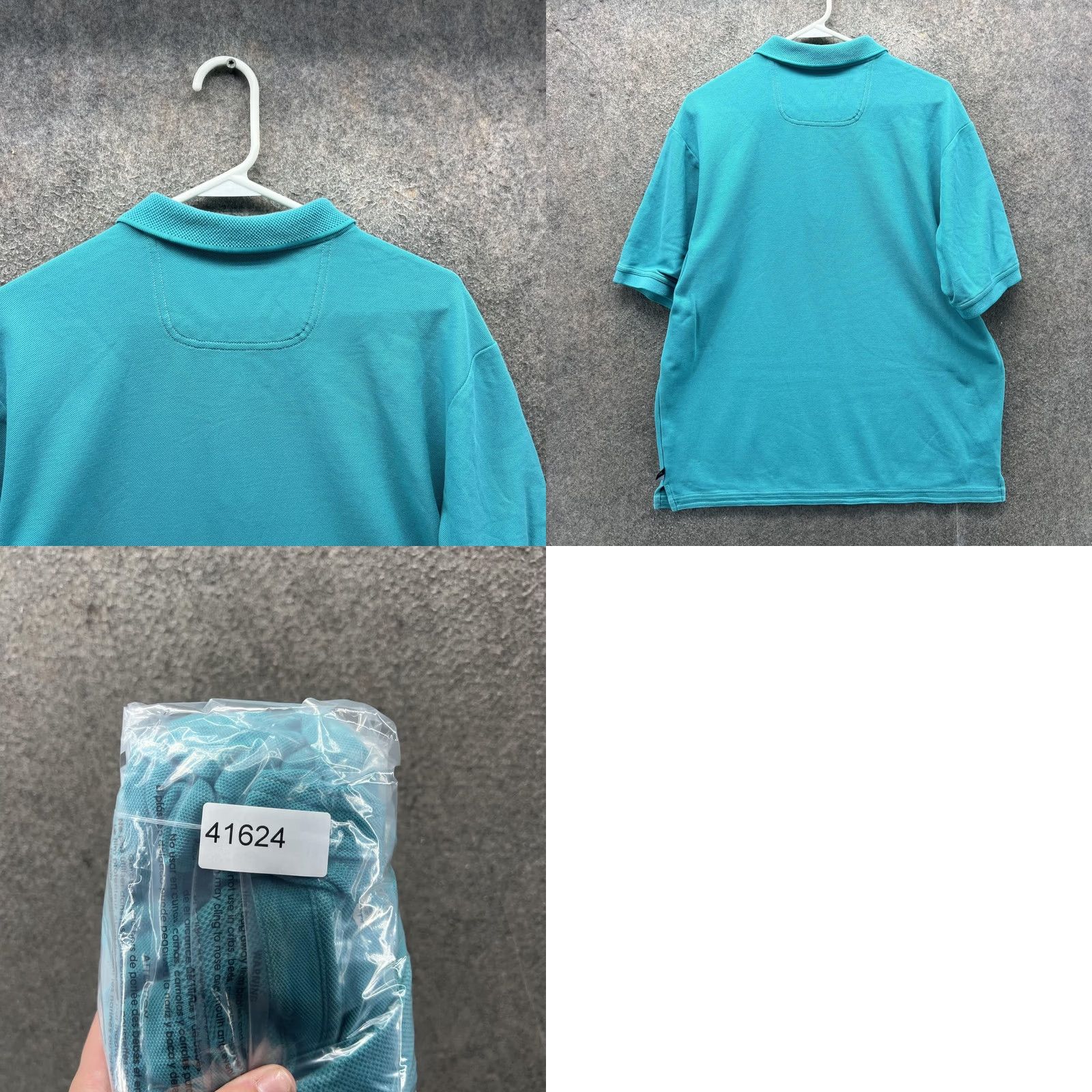 Tommy Bahama Tommy Bahama Polo Shirt Mens Large Blue Solid Marlin Logo Casual Supima Cotton Knit Short Sleeve Polo Shirt Mens L Graphic: Marlin Logo (No N/A) Size US L / EU 52-54 / 3 - 8 Thumbnail