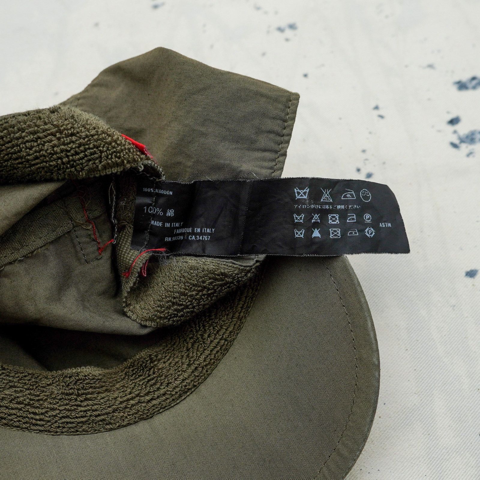 Prada Vintage prada khaki green military tab logo sport cap hat Size ONE SIZE - 7 Thumbnail
