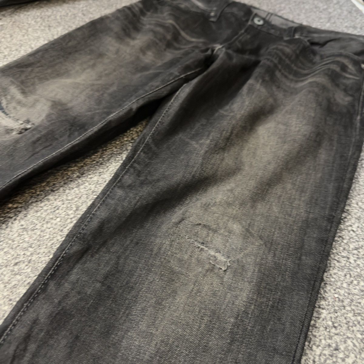 If Six Was Nine 🔥 Vintage 90s Black Wax Denim Edwin 503 Size US 31 - 6 Thumbnail