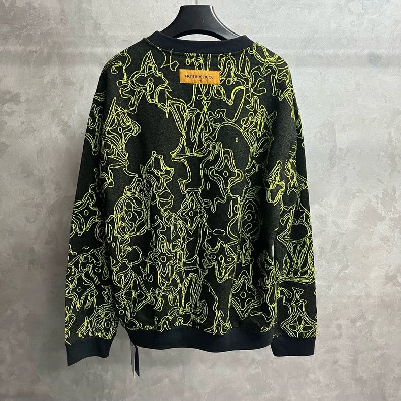 Louis Vuitton louis vuitton Black Letter Logo Intarsia Crewneck Sweater Size US XXL / EU 58 / 5 - 5 Thumbnail