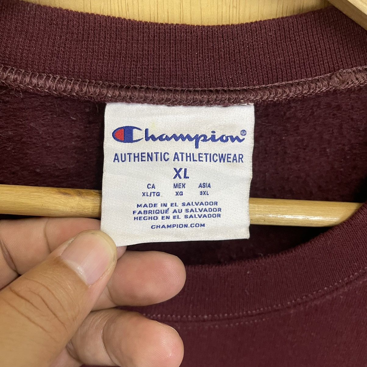 Champion × Vintage Boston Collage Embroidered Big Logo Crewneck Sweatshirt Size US XL / EU 56 / 4 - 7 Thumbnail
