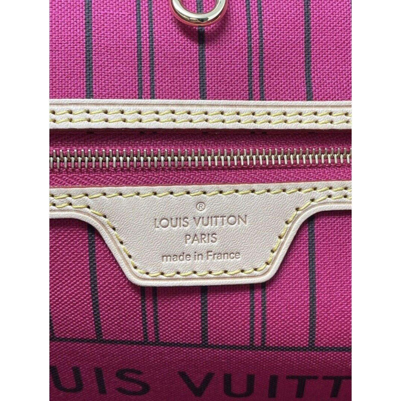 Louis Vuitton LOUIS VUITTON NEVERFULL MM MONOGRAM PIVOINE PINK TOTE BAG Size ONE SIZE - 10 Thumbnail