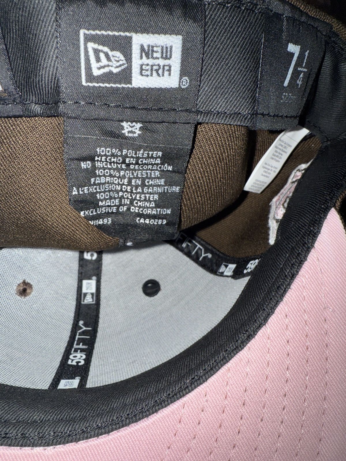 New Era 7 1/4 Tampa Bay DevilRays fitted brown/ pink Size ONE SIZE - 4 Thumbnail