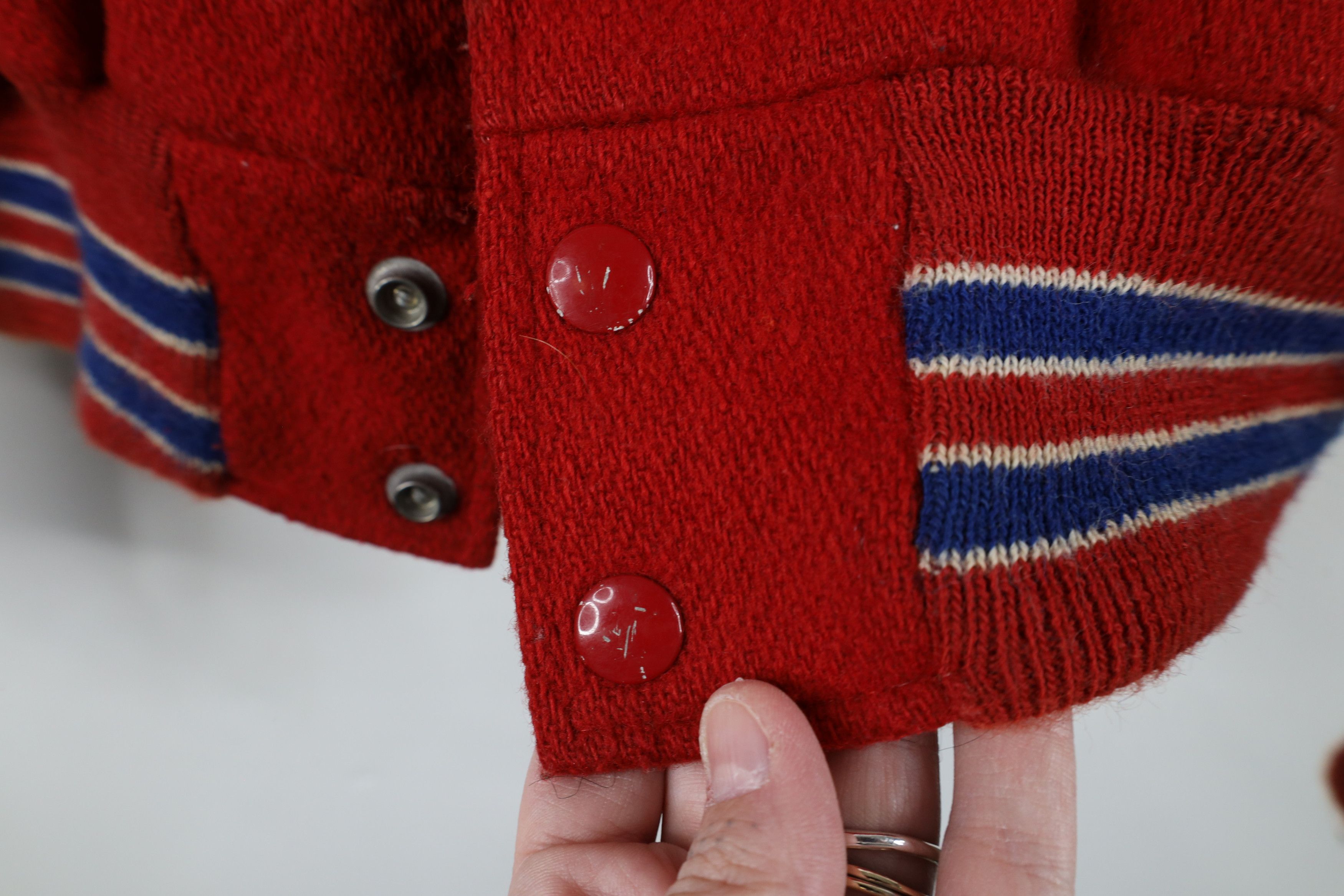 Vintage Vintage 90s Wool Leather St Francis Football Varsity Jacket Size US L / EU 52-54 / 3 - 9 Thumbnail