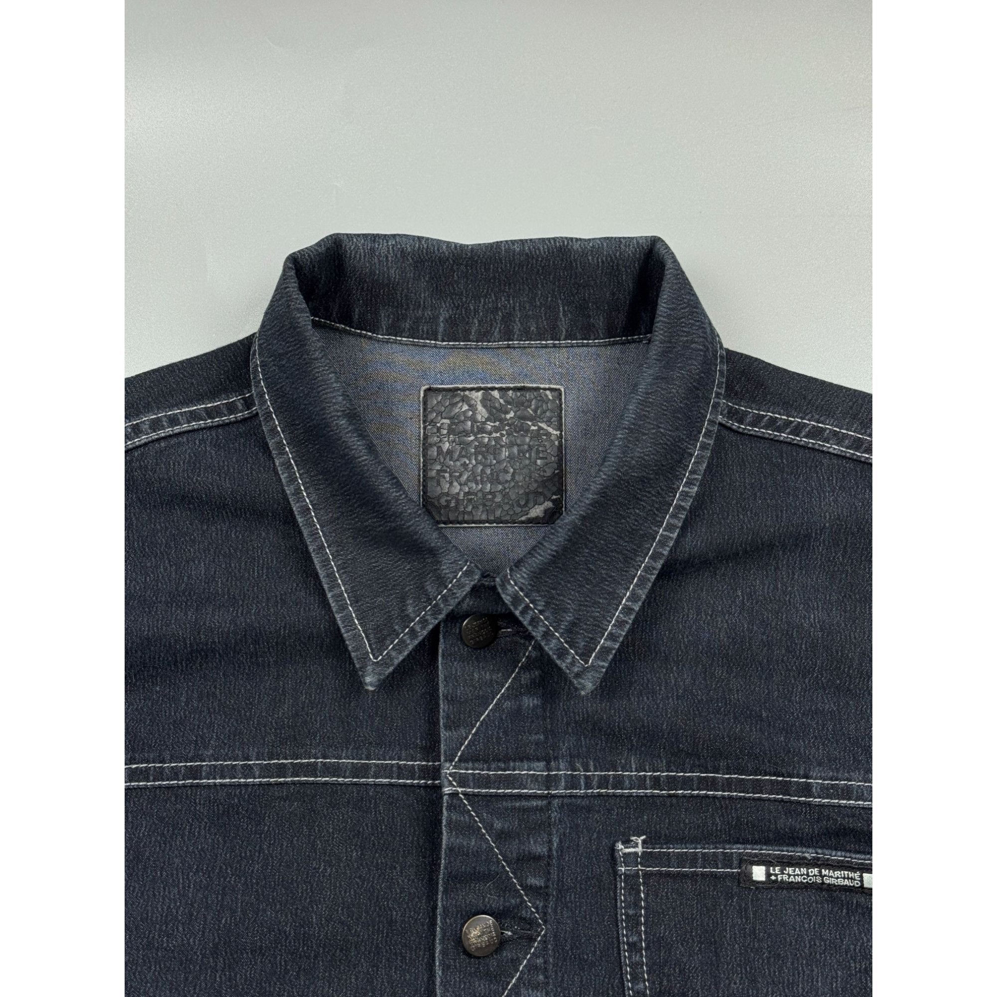 Marithe + Francois Girbaud Vintage Marithe Francois Girbaud Denim Trucker Jacket Size L / US 10 / IT 46 - 4 Thumbnail
