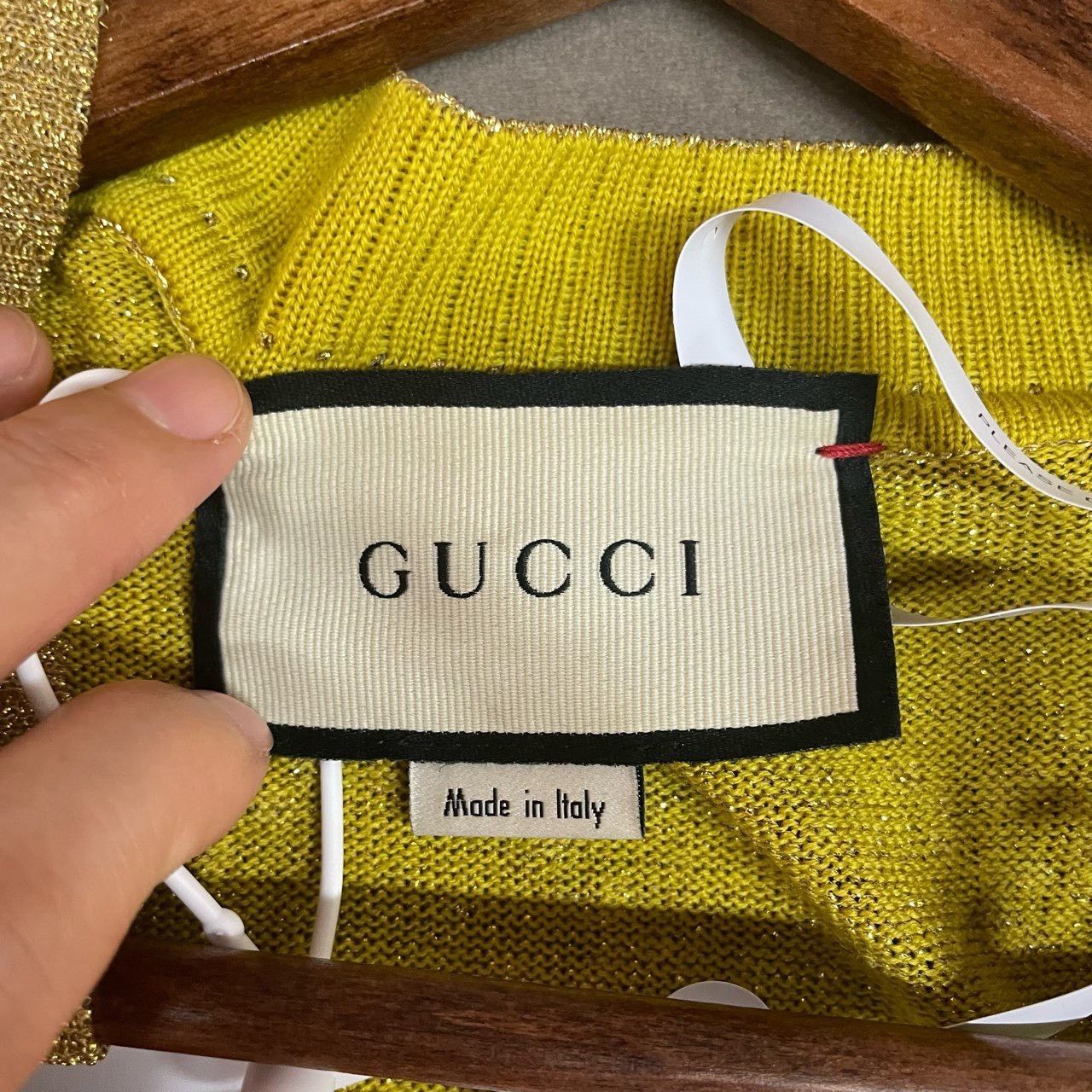 Gucci Gucci Gold rhinestone full-print cardigan sweater 2501-Next Size US S / EU 44-46 / 1 - 5 Thumbnail