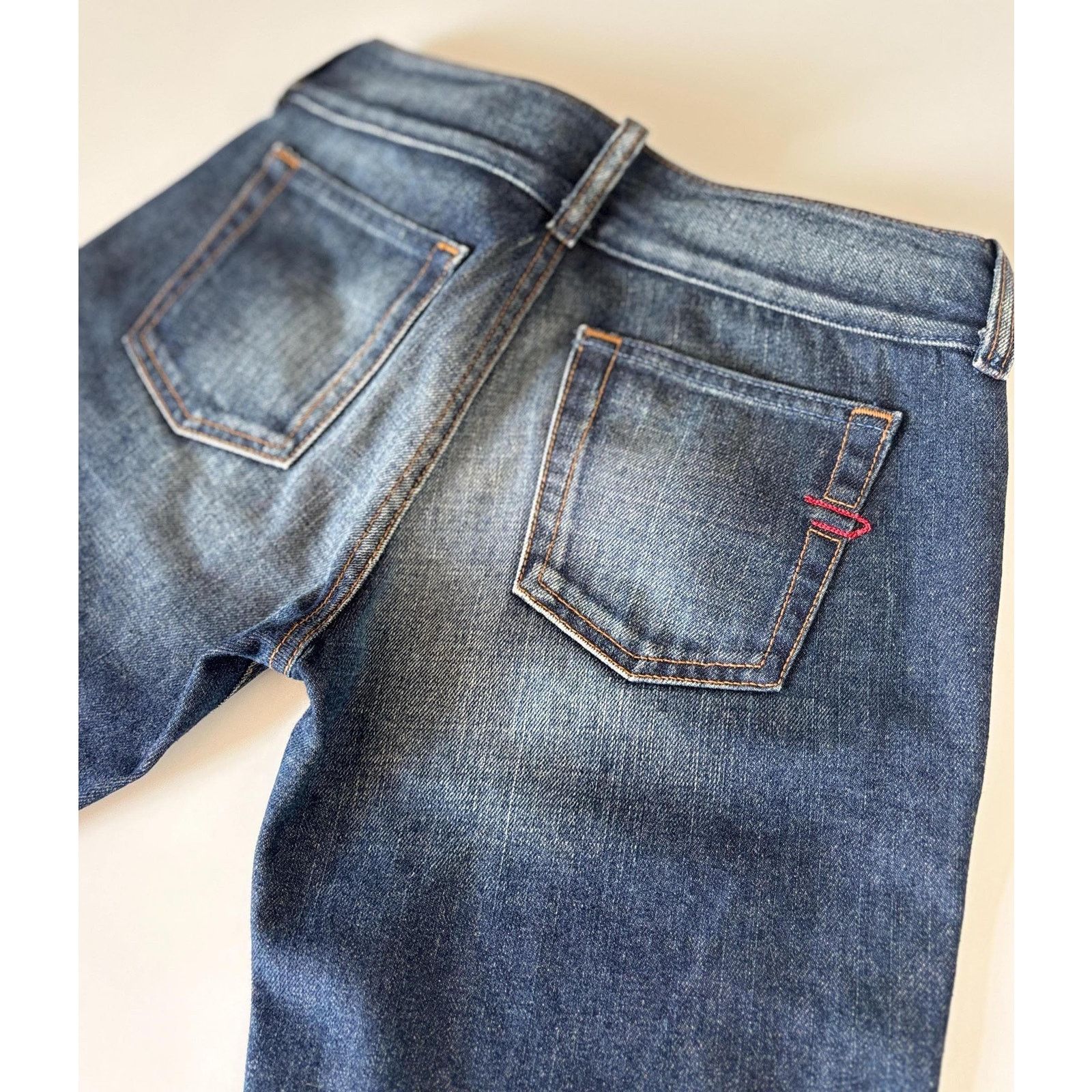 Diesel Diesel Industry Jeans W26 Made in Italy Red Stitch Y2K Flare Size US 26 / EU 42 - 4 Thumbnail