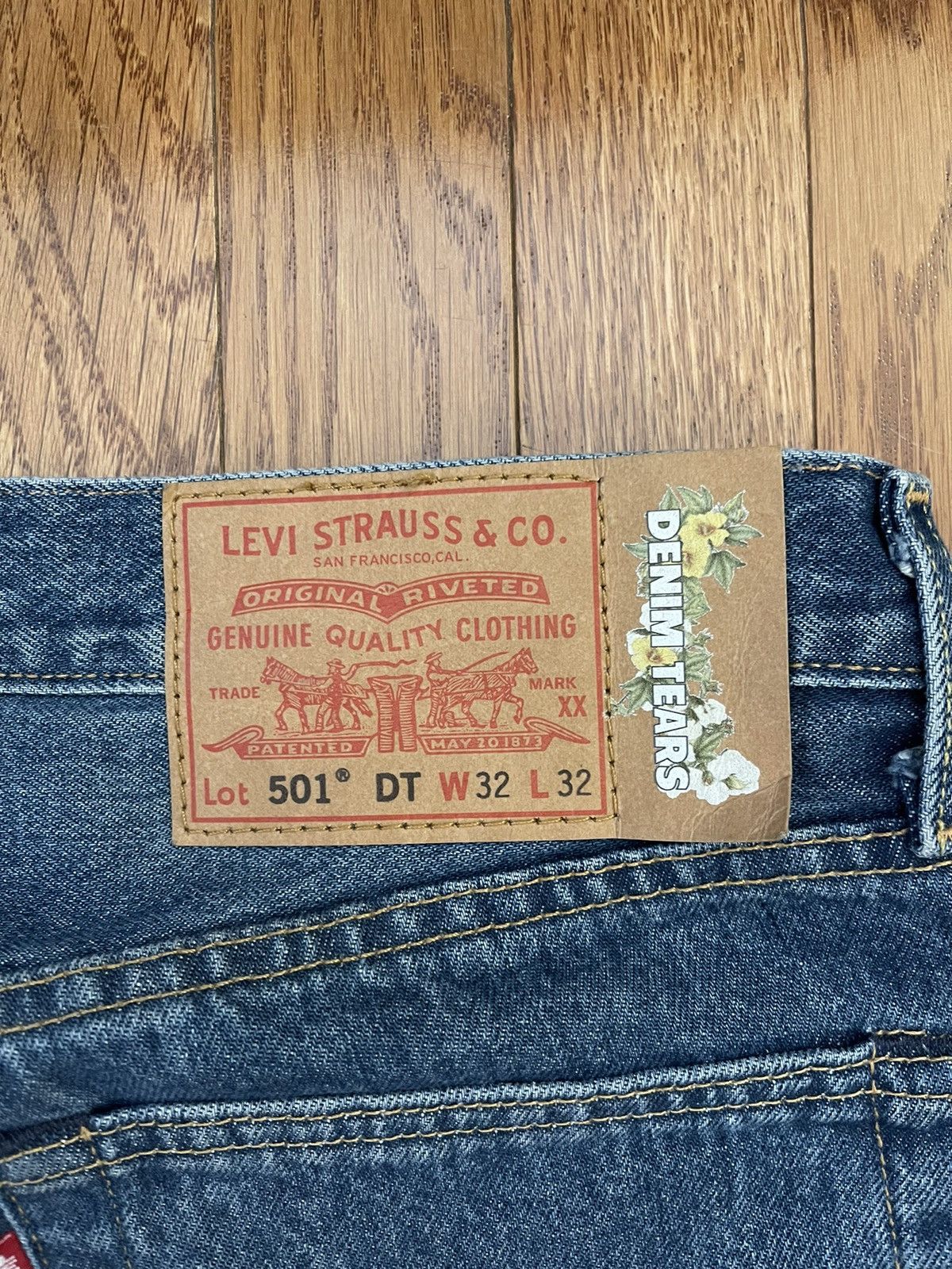 DENIM TEARS Denim Tears Levi’s Cotton Wreath Chain Stitch Jean Sz. 32 Size US 32 / EU 48 - 6 Thumbnail