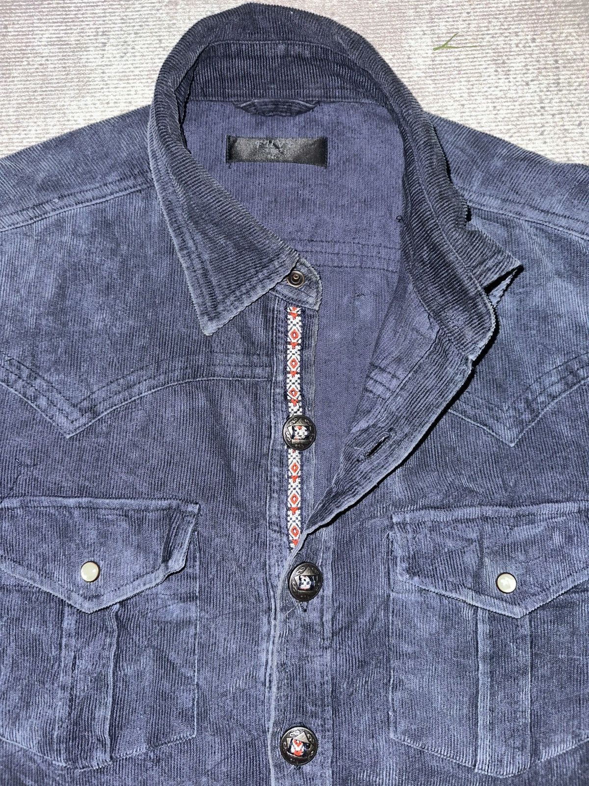 Designer × Vintage Curduroy Western Shirt Size US L / EU 52-54 / 3 - 2 Thumbnail