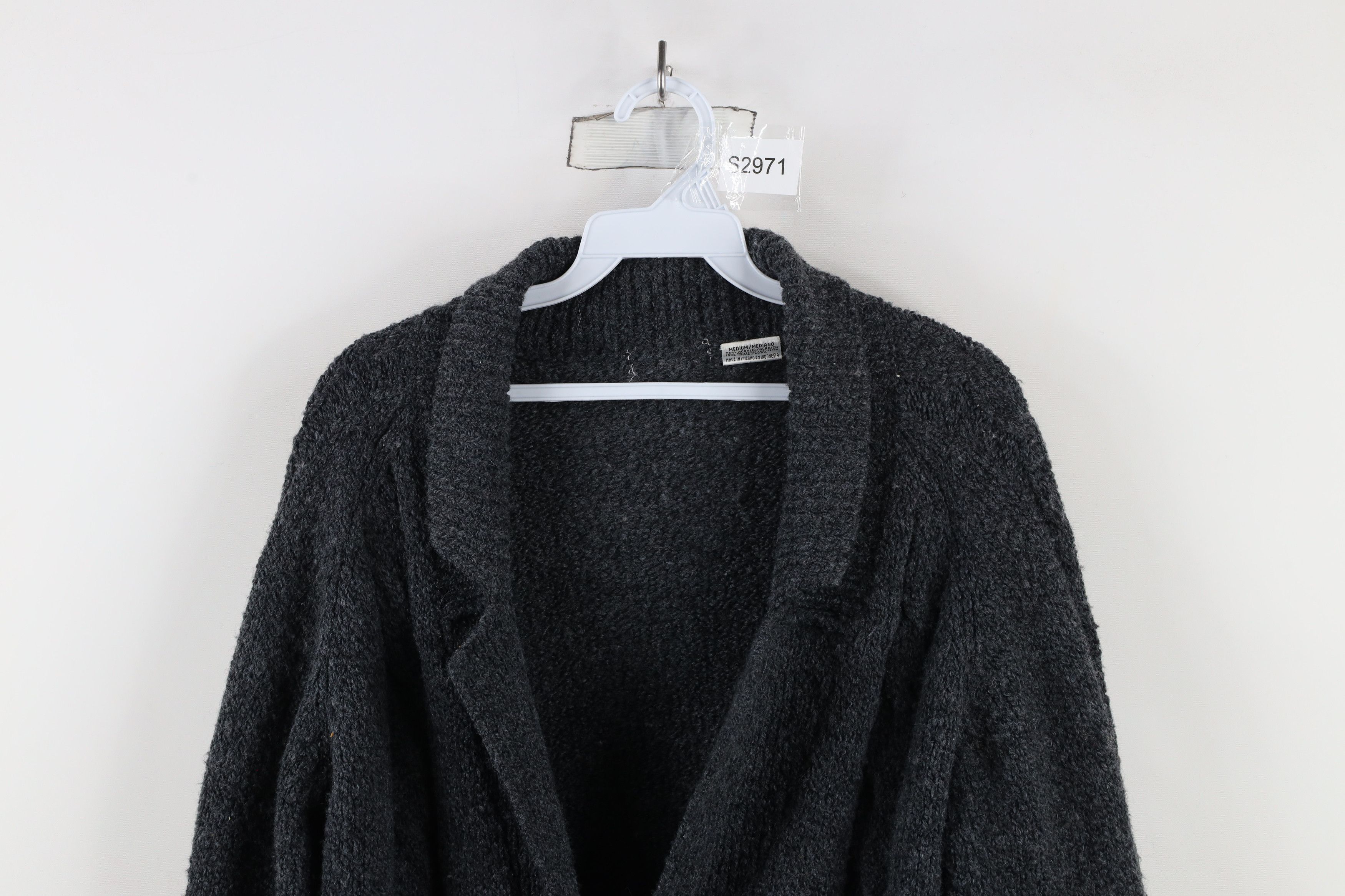 Vintage Vintage 90s Streetwear Blend Cable Knit Cardigan Sweater Size M / US 6-8 / IT 42-44 - 2 Thumbnail