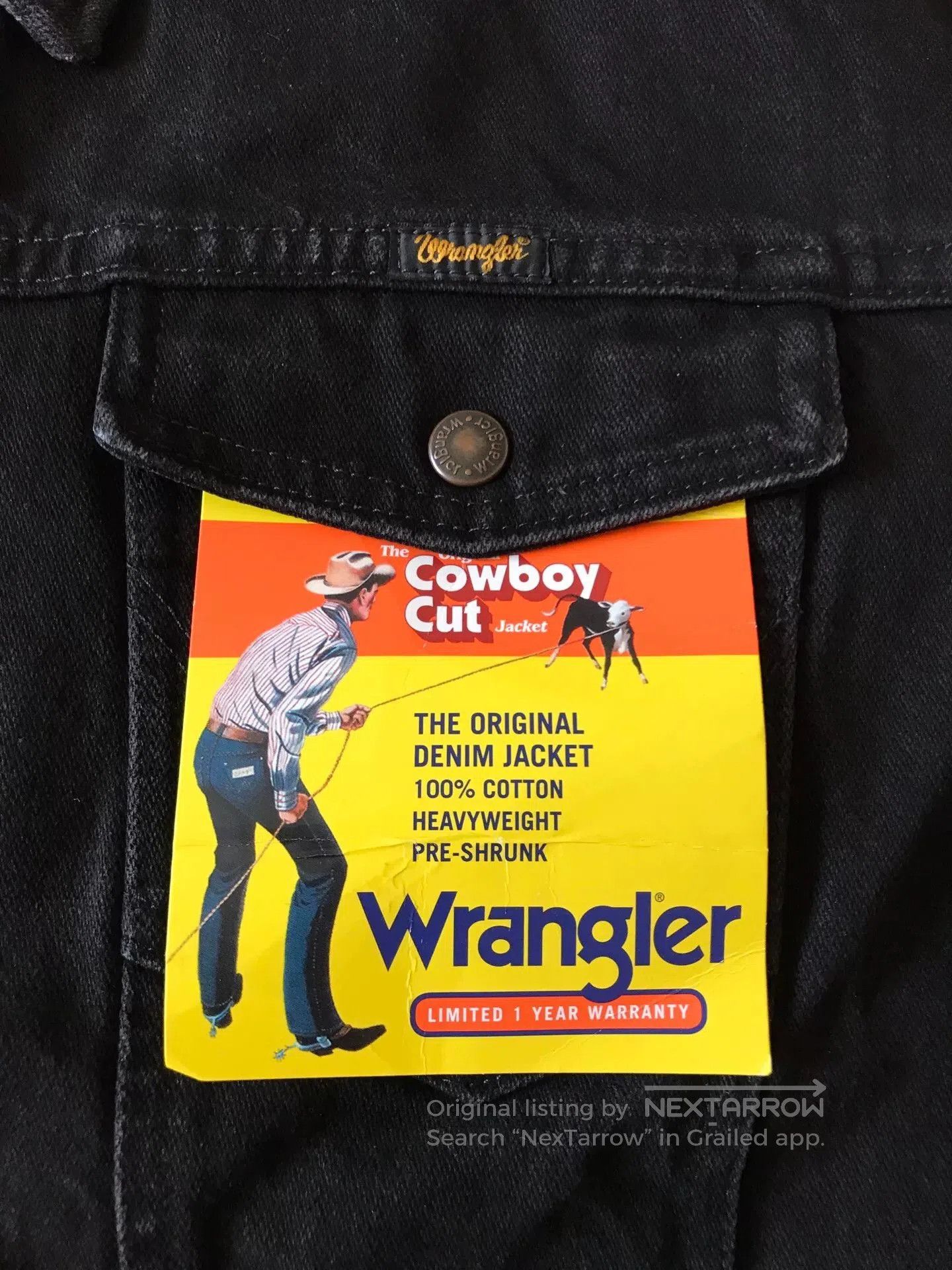 Wrangler Wrangler Western Denim Jacket. Size US L / EU 52-54 / 3 - 7 Thumbnail