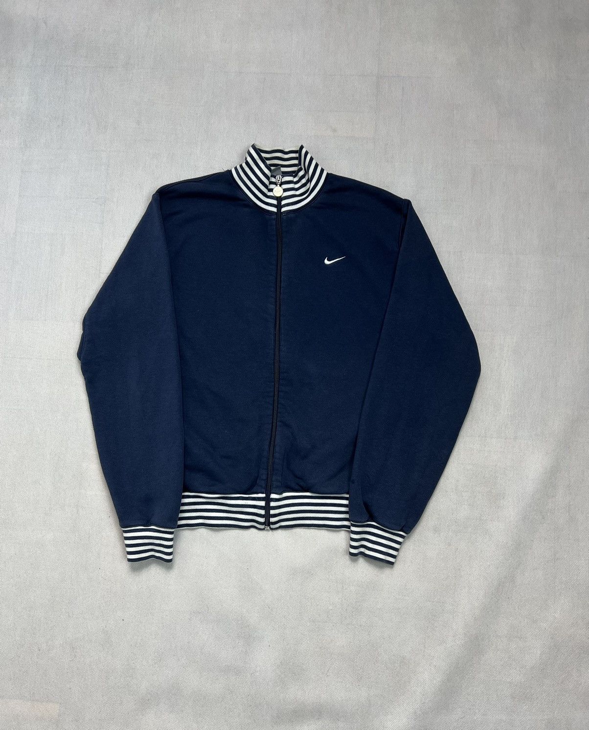 Nike Sweatshirt Nike small logo vintage 00’s zipped y2k Size L / US 10 / IT 46 - 1 Thumbnail