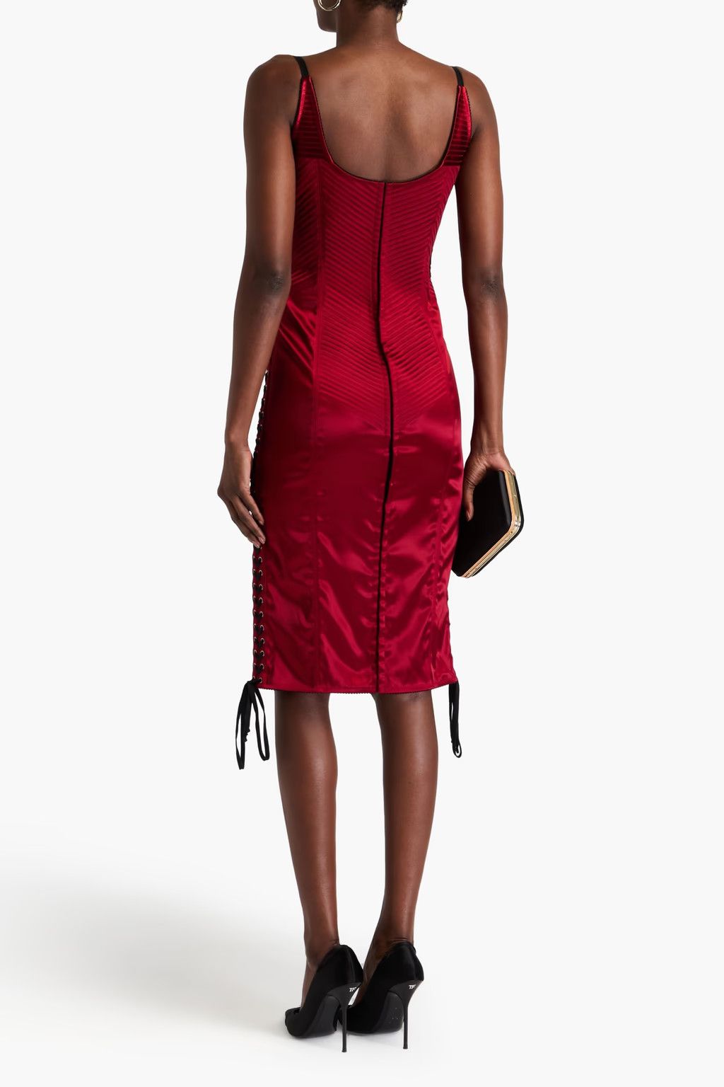 Dolce & Gabbana o1y0825 Midi Dress in Brick Size XS / US 0-2 / IT 36-38 - 3 Thumbnail