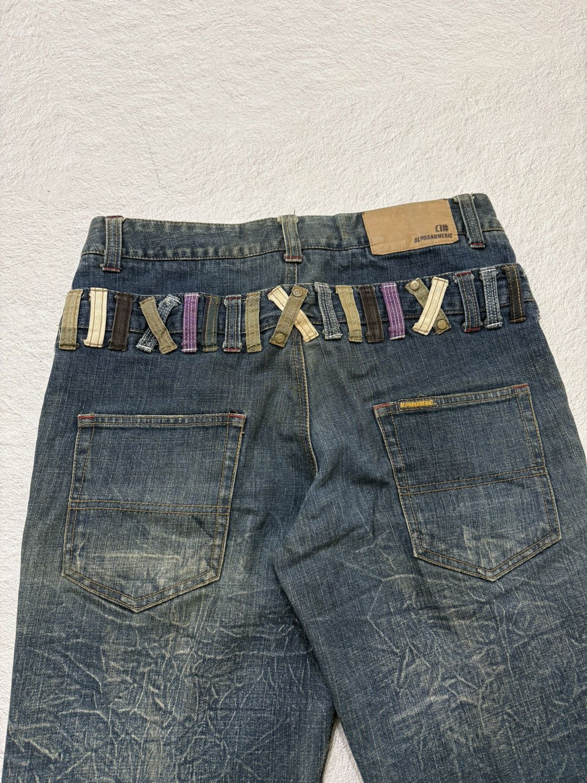 Kapital 2000s alpha numeric japan double Wasit wash Denim Y2k style Size US 31 - 7 Thumbnail