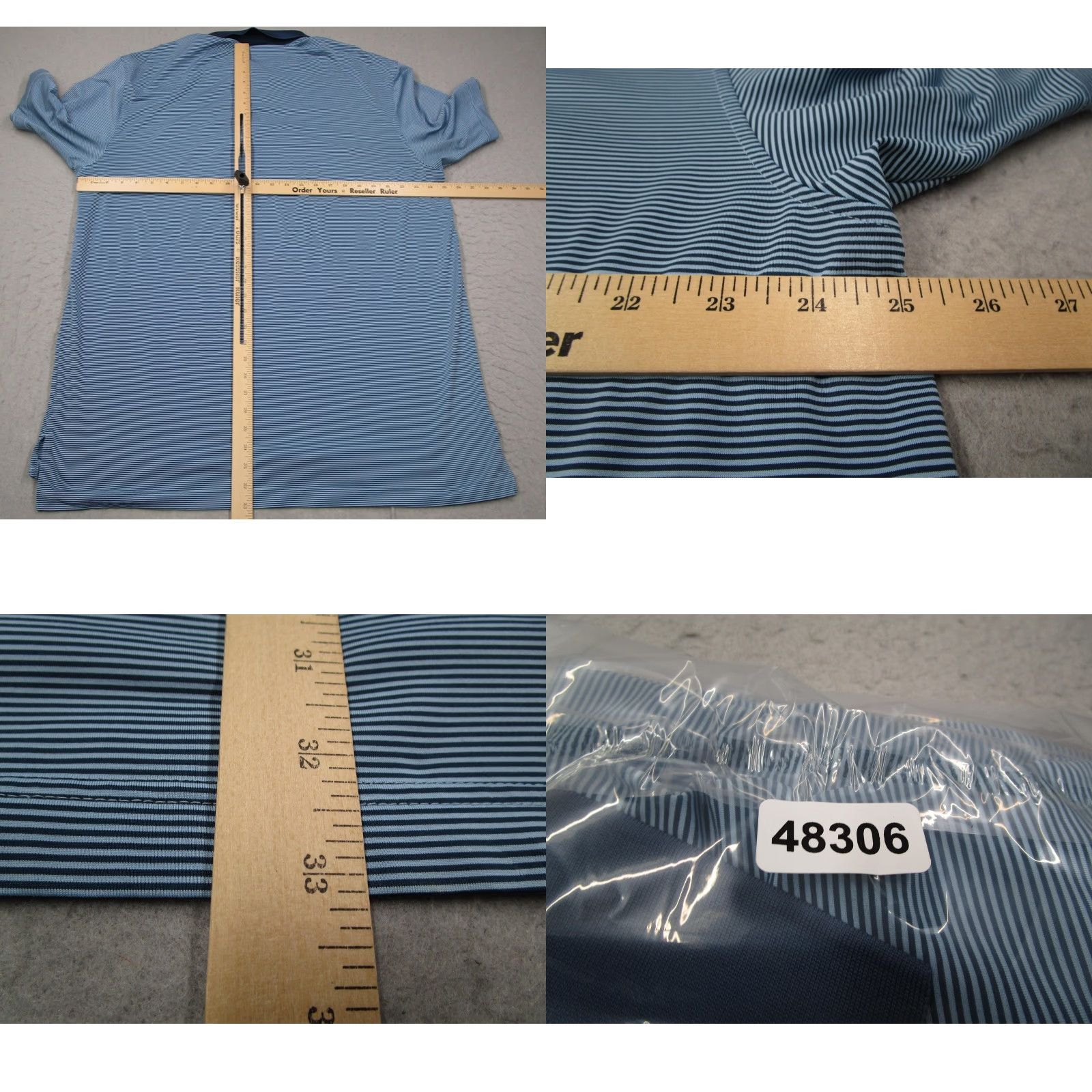 Peter Millar Peter Millar Polo Shirt Mens XL Blue Striped Summer Comfort Golf Size US XL / EU 56 / 4 - 8 Thumbnail
