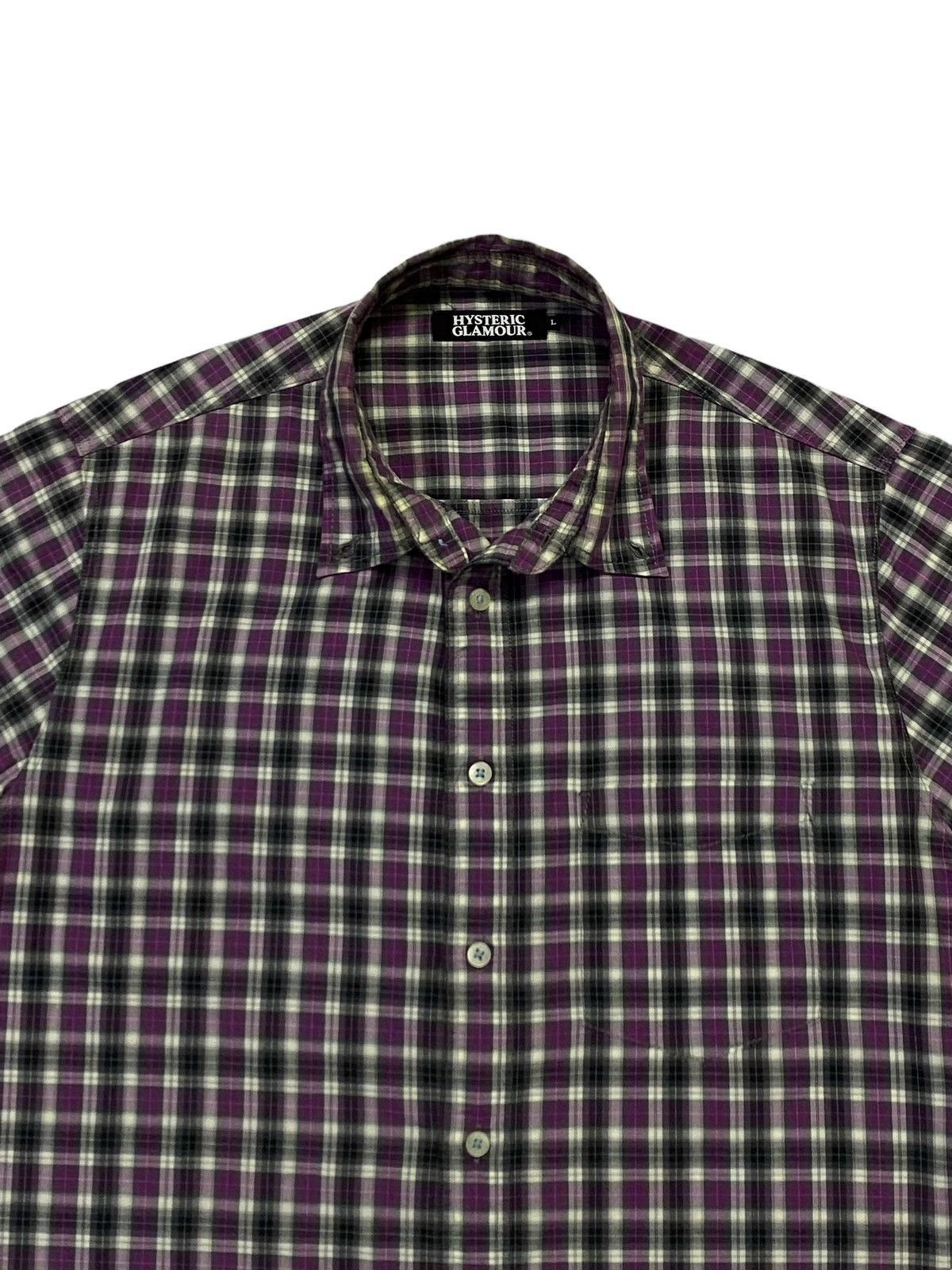 Hysteric Glamour Hysteric Glamour Checkered Pattern Button Ups Short Sleeve Size US M / EU 48-50 / 2 - 16 Thumbnail