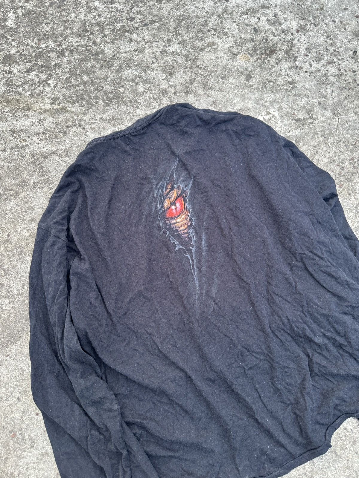 Vintage Y2K Vintage Spiral Dragon Print Long Sleeve Alt Streetwear Size US XL / EU 56 / 4 - 5 Thumbnail