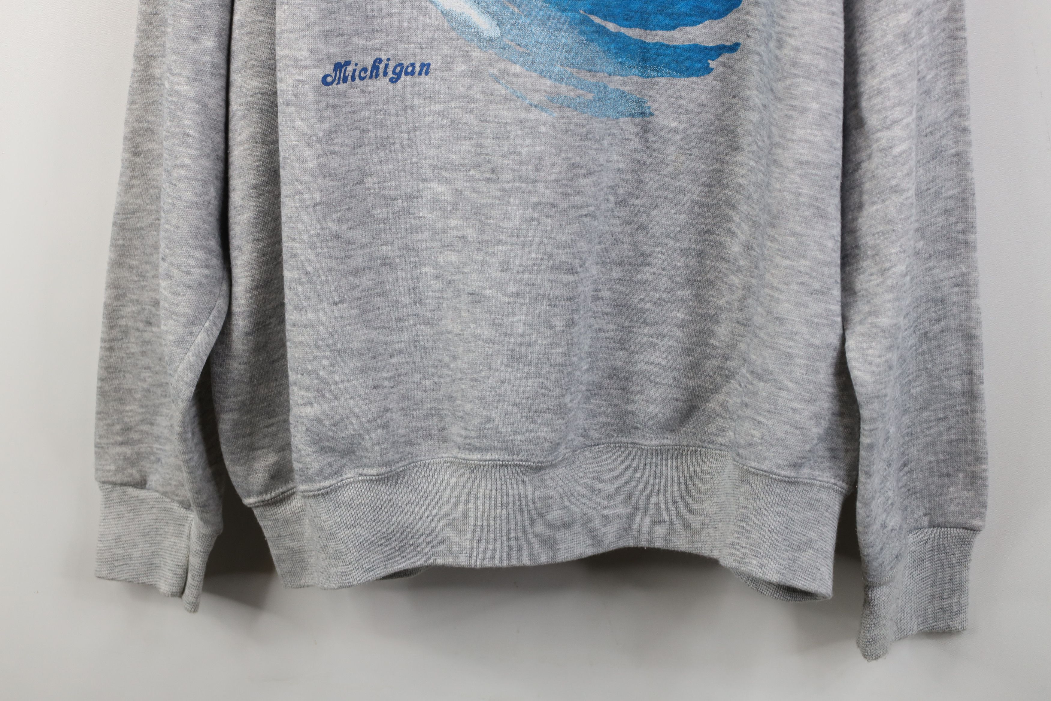 Vintage Vintage 80s Michigan Duck Triblend Crewneck Sweatshirt USA Size US XXL / EU 58 / 5 - 3 Thumbnail