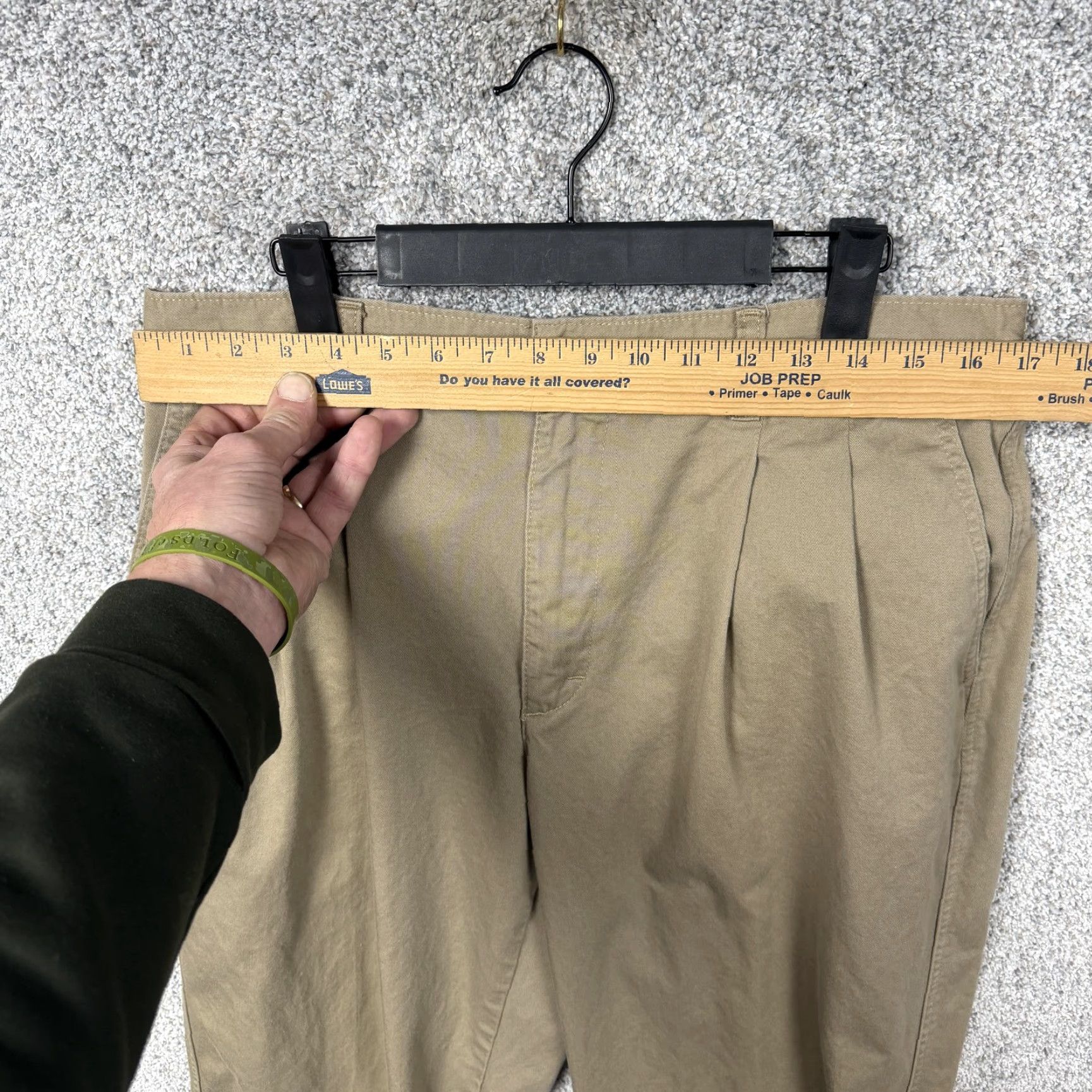 Vintage VINTAGE Scandia Woods Pants Mens 34x28 Khaki Pleated Workwear 90s Retro Canvas Cotton Size US 34 / EU 50 - 2 Thumbnail