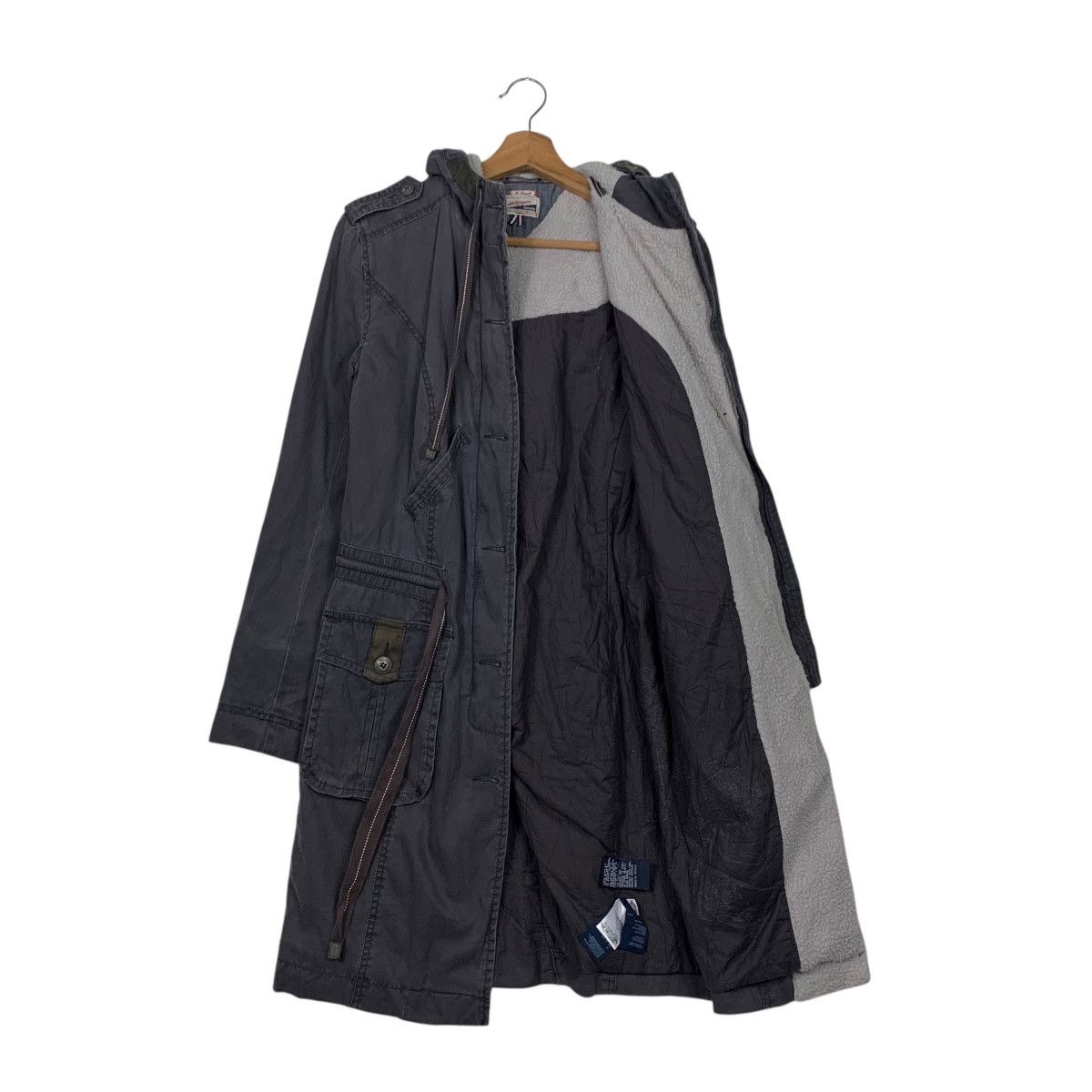 Tommy Hilfiger 90’s HILFIGER DENIM Hooded Long Coat Parka #2458-C110 Size US XS / EU 42 / 0 - 11 Thumbnail
