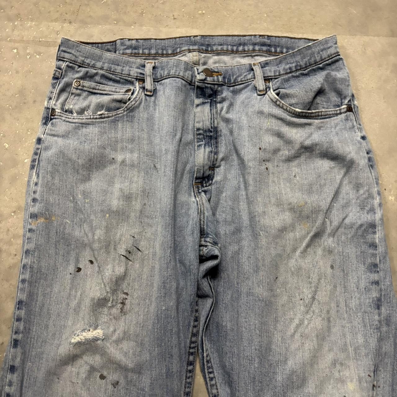 Japanese Brand × Vintage Crazy Vintage Y2K/2000s Grunge Light Wash Denim Jeans! Size US 36 / EU 52 - 5 Thumbnail