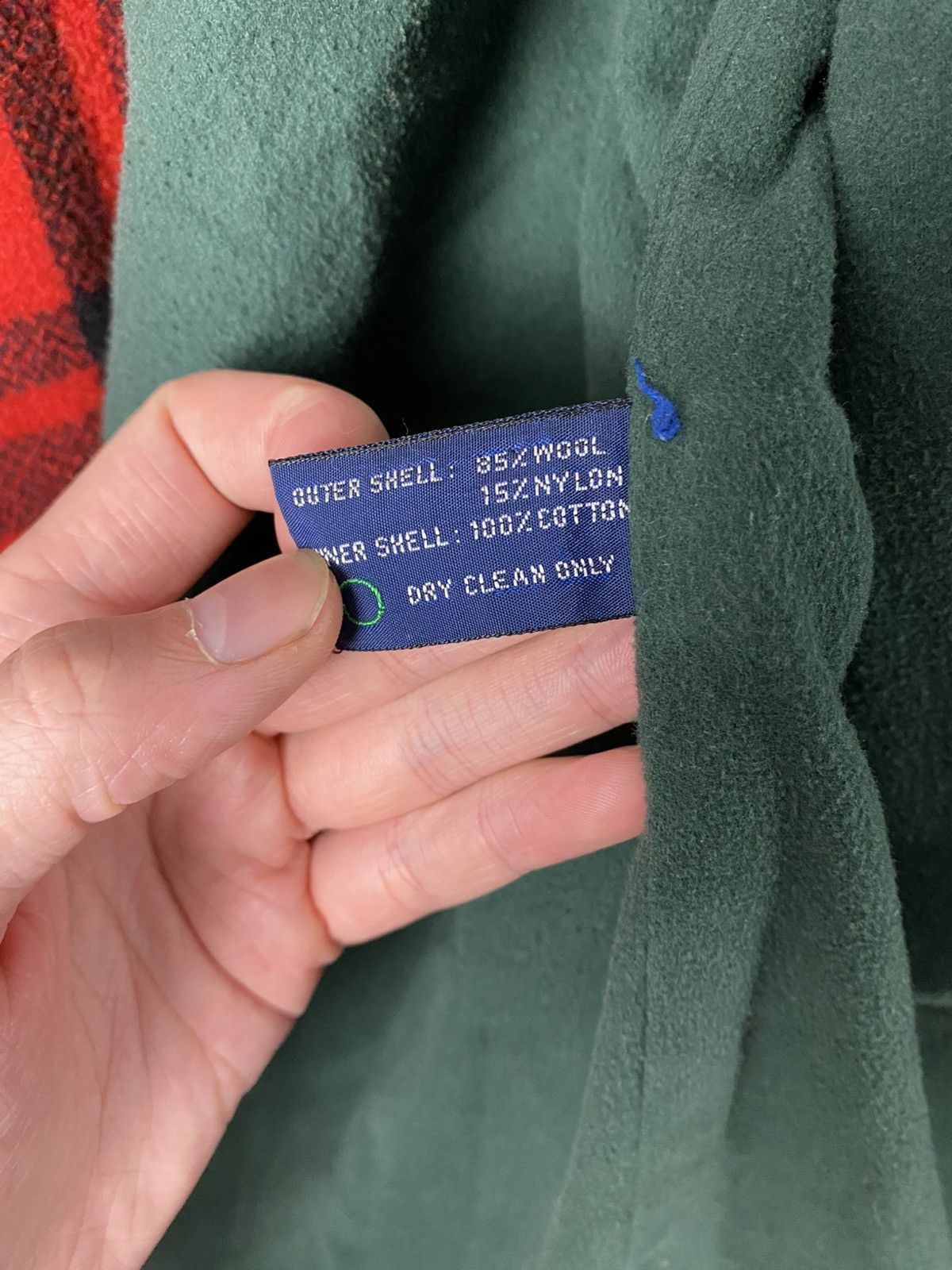 Vintage 90's POLO Ralph Lauren Heavy Tweed Wool Coat Jacket Buffalo Size US XL / EU 56 / 4 - 5 Thumbnail