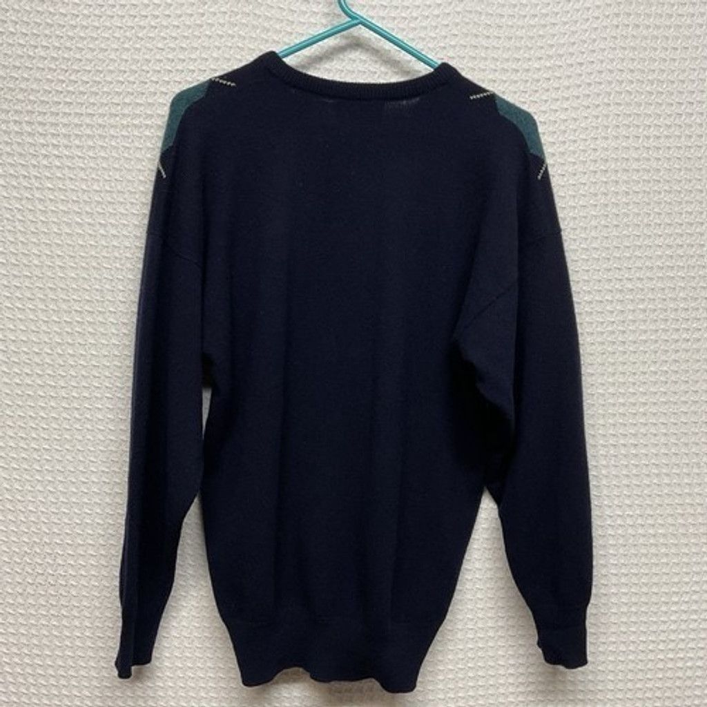 Brooks Brothers VTG Brooks Brothers Navy Lambs Wool CrewNeck Sweater Men 42 Size US L / EU 52-54 / 3 - 7 Thumbnail