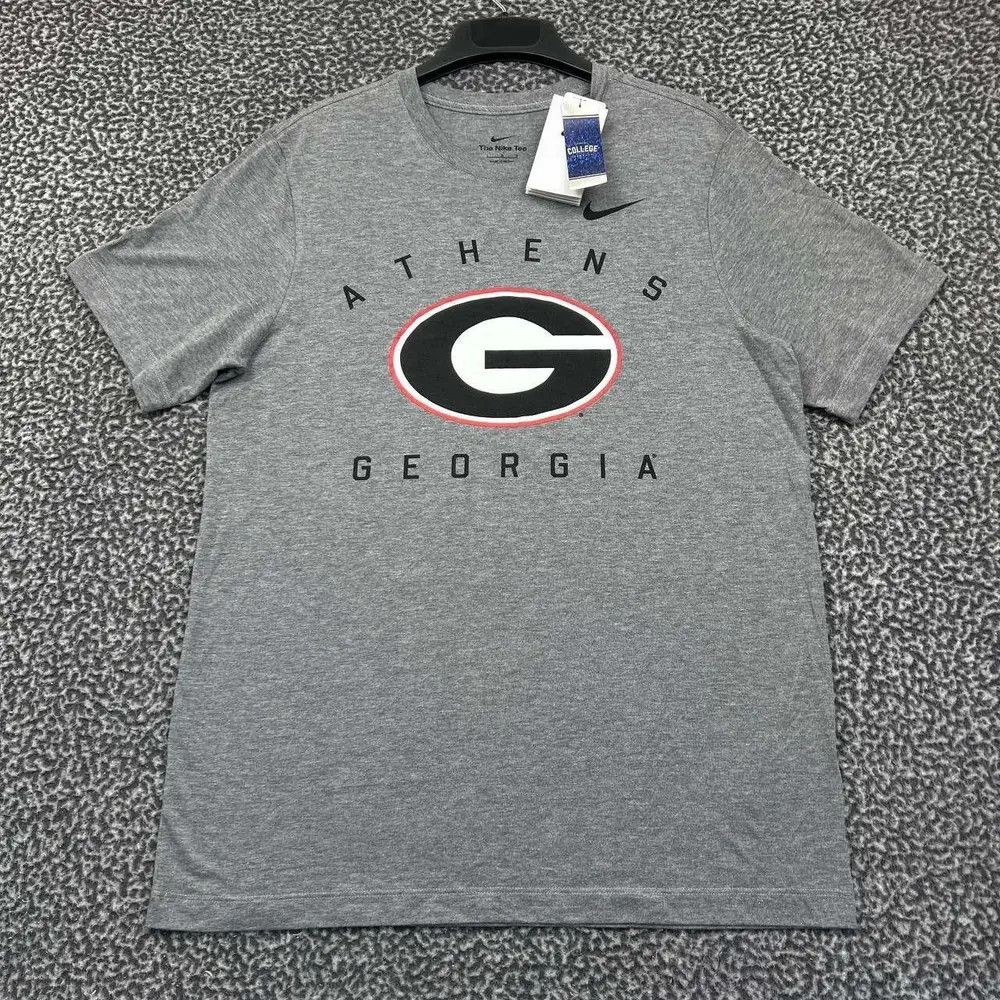 Nike Nike Shirt Men Gray Georgia Bulldogs NCAA Crew Neck New L Size US L / EU 52-54 / 3 - 1 Thumbnail