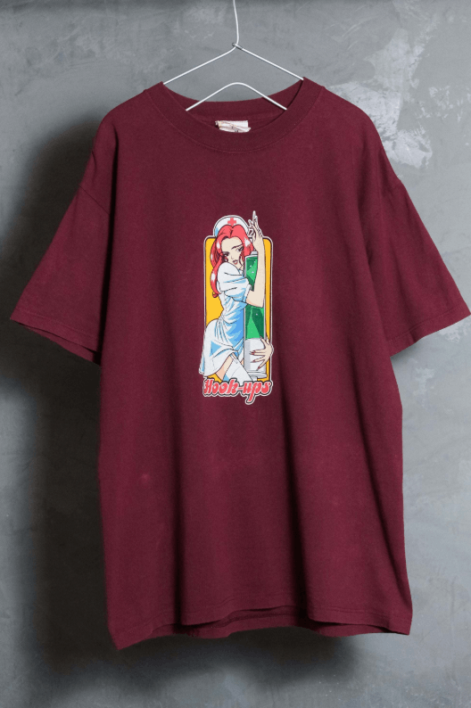 Hook-Ups 90’s Hook-Ups Skateboard Anime Nurse Tee Size US M / EU 48-50 / 2 - 1 Thumbnail