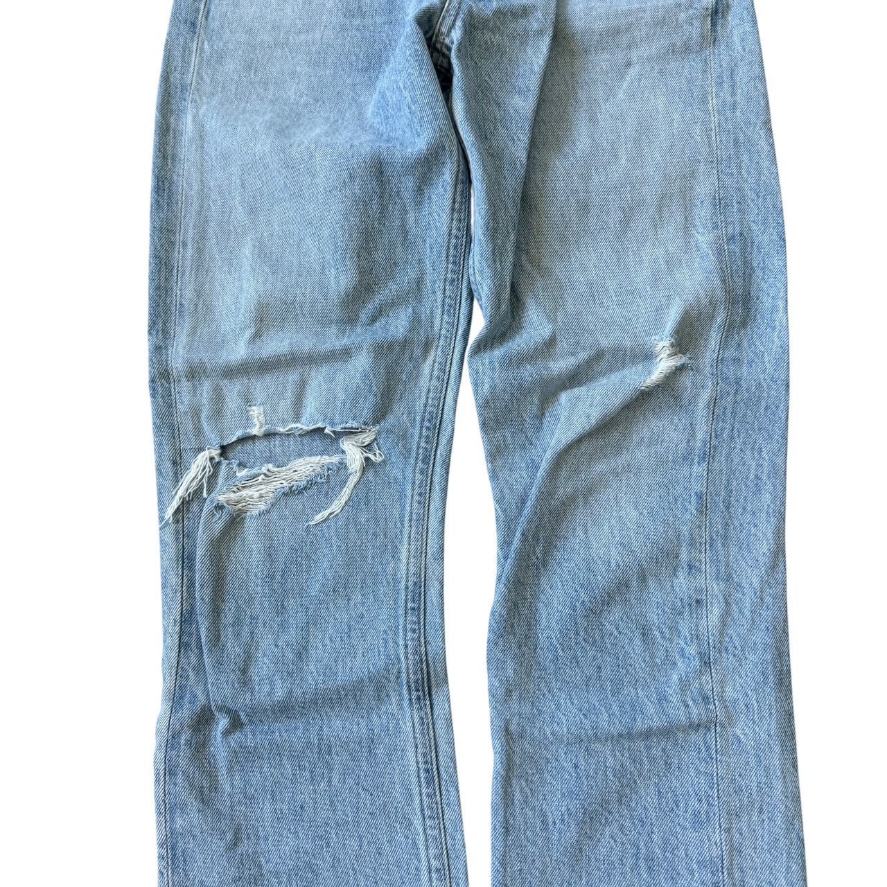 Agolde AGOLDE Riley High Rise Straight Crop Jean Shatter Wash Size 23" - 6 Thumbnail