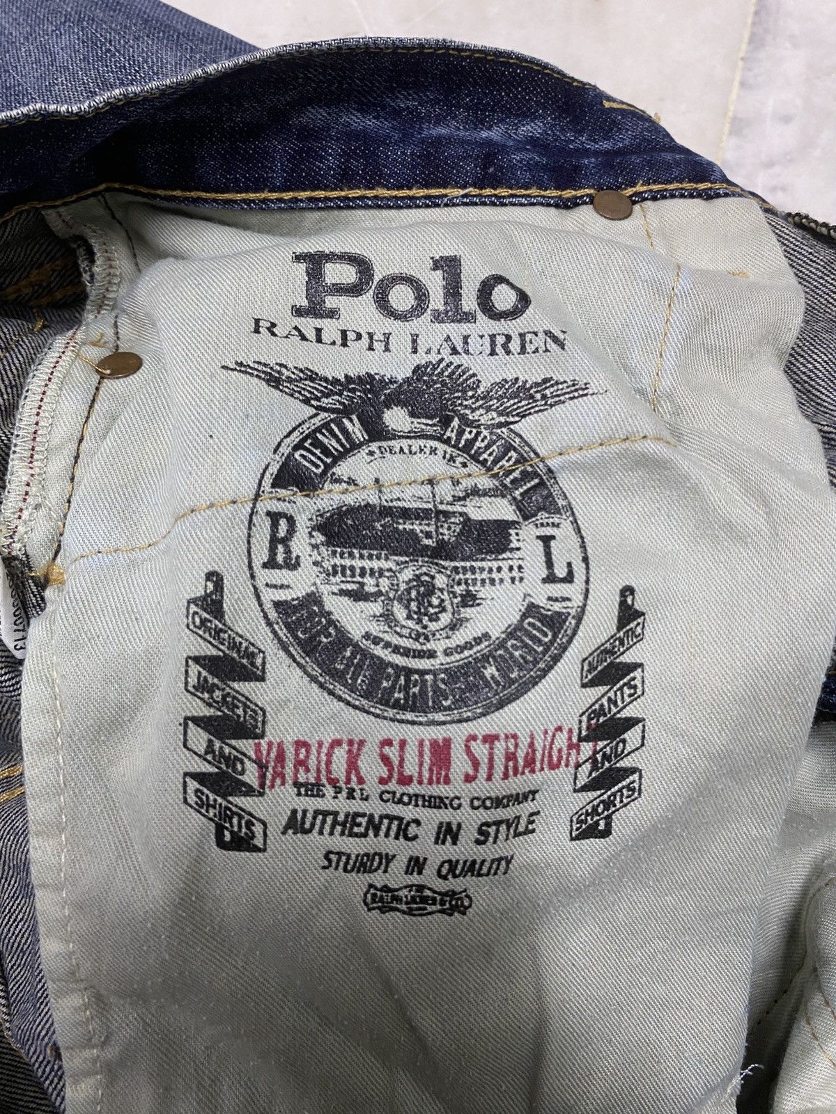 Polo Ralph Lauren Size 31x30 Vintage Polo Ralph Lauren Distressed Jeans Faded Size US 31 - 13 Thumbnail