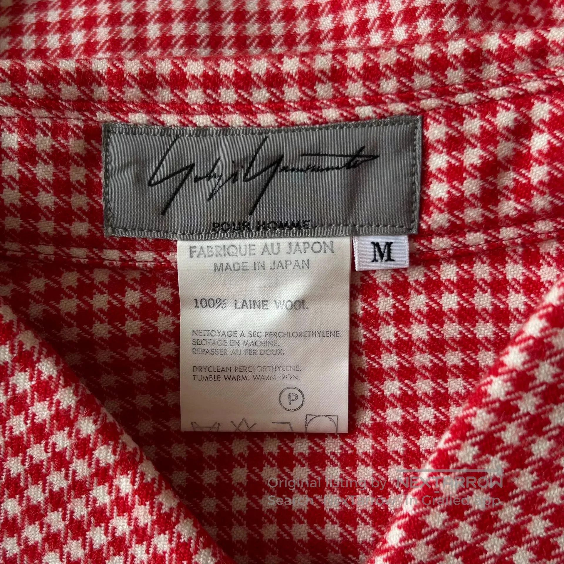 Yohji Yamamoto yohji yamamoto red checkered shirt. Size US M / EU 48-50 / 2 - 7 Thumbnail