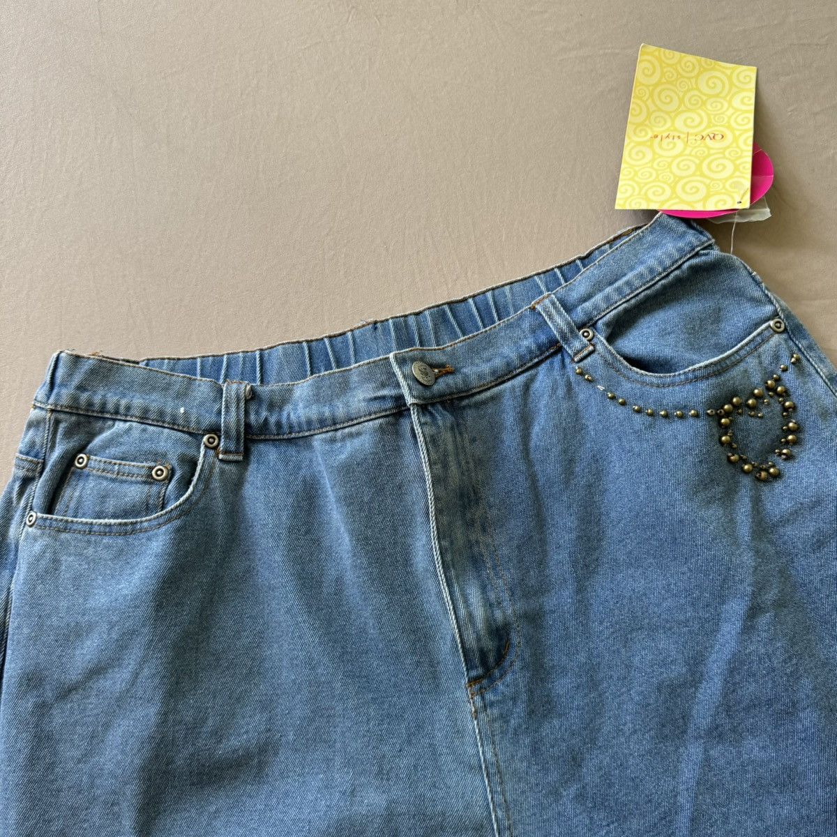 Quacker Factory Vintage Quacker Factory Heart Embellished jeans Size 34" / US 12 / IT 48 - 4 Thumbnail