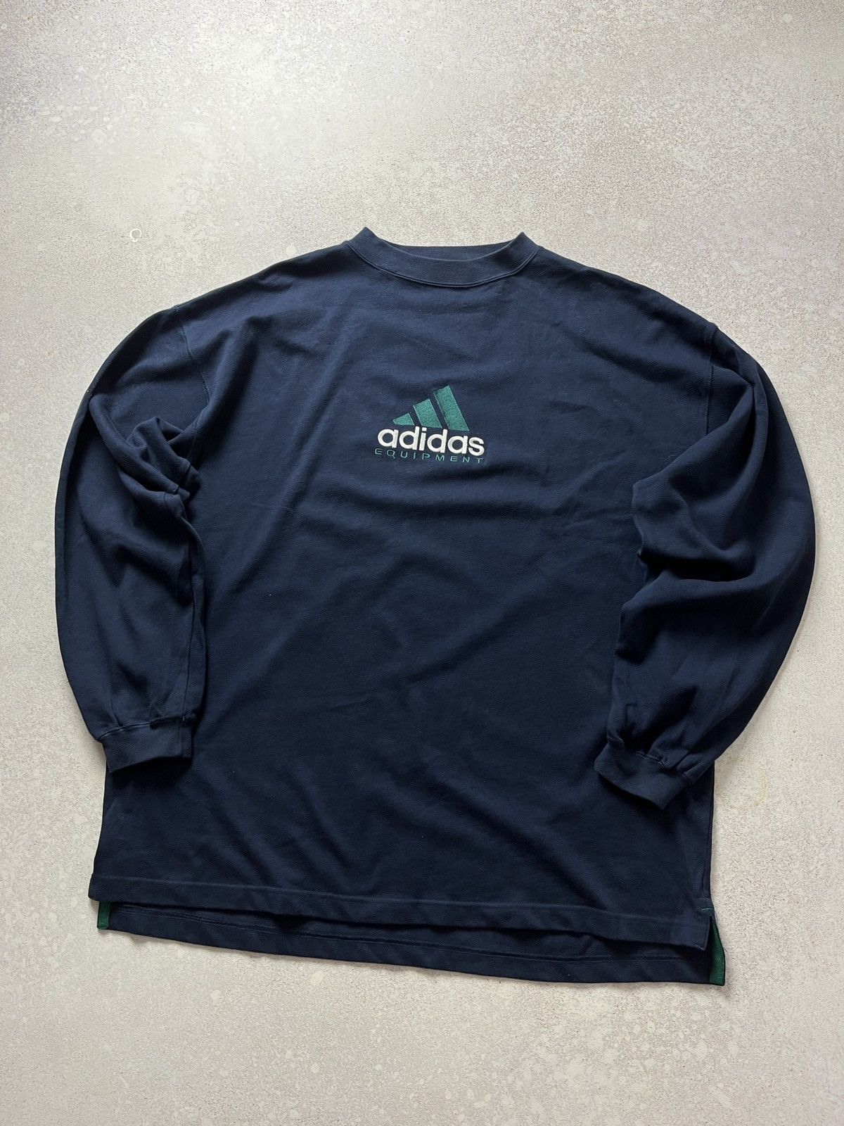 Adidas Adidas Equipment Crewneck Pullover Fleece Sweatshirt Blue Size US L / EU 52-54 / 3 - 1 Thumbnail