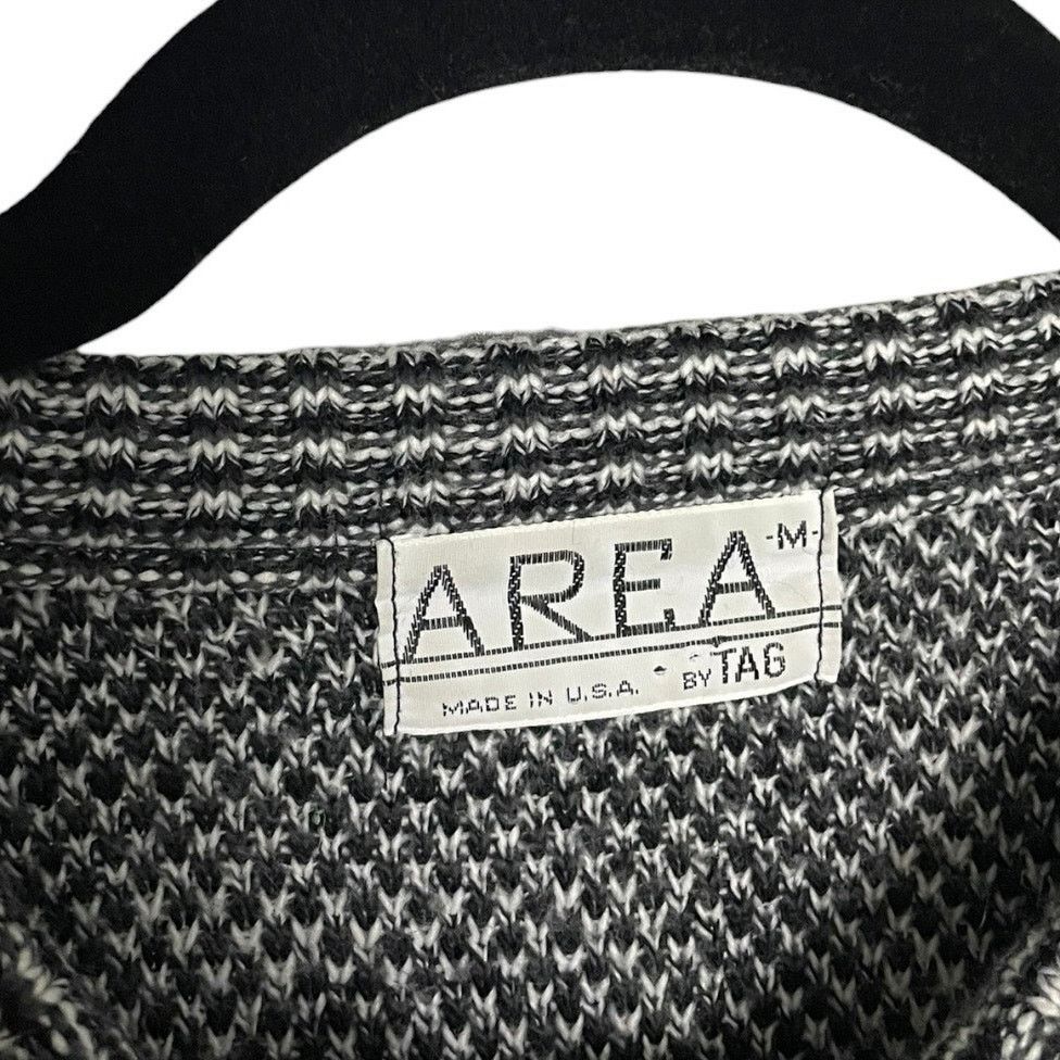 Area AREA Vintage Black & Grey Geometric Knit Crewneck Sweater Size M / US 6-8 / IT 42-44 - 8 Thumbnail