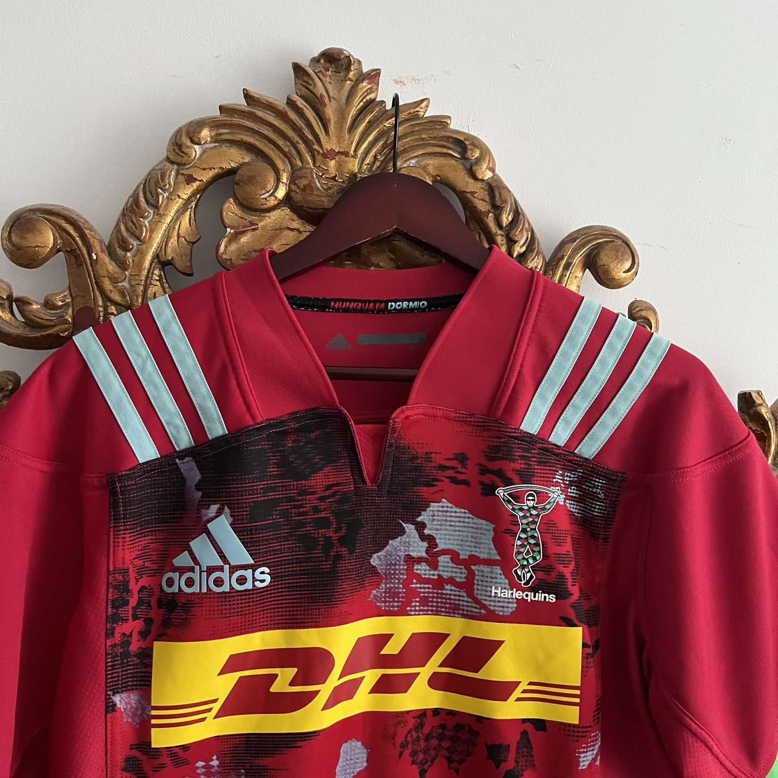 Adidas ADIDAS HARLEQUINS RUGBY UNION JERSEY 2017-2018 MEN'S SZ L Size US L / EU 52-54 / 3 - 4 Thumbnail