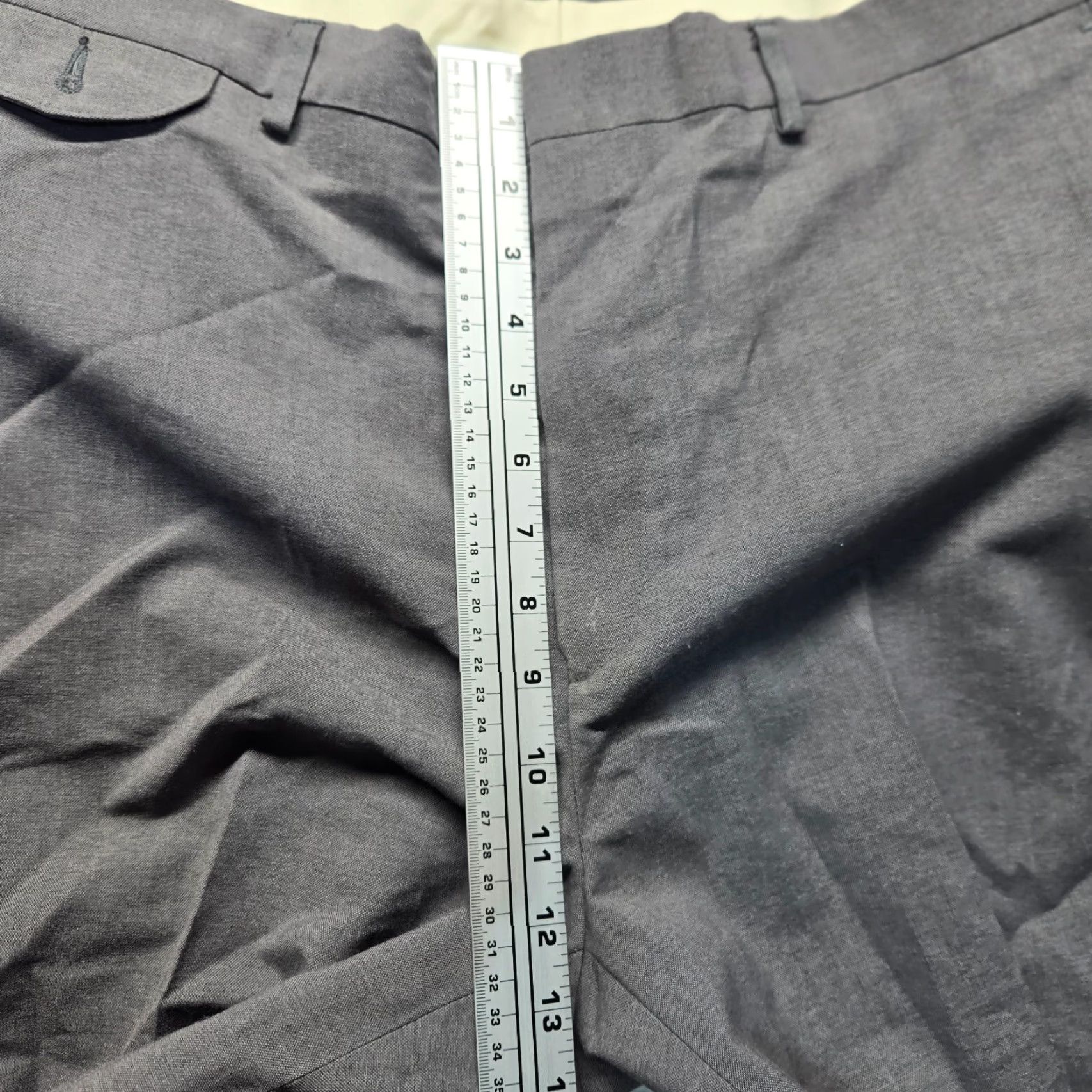 Haggar HAGGAR Solid Gray Dress Pants Slacks Adult Men's 36 x 31 Size US 36 / EU 52 - 6 Thumbnail