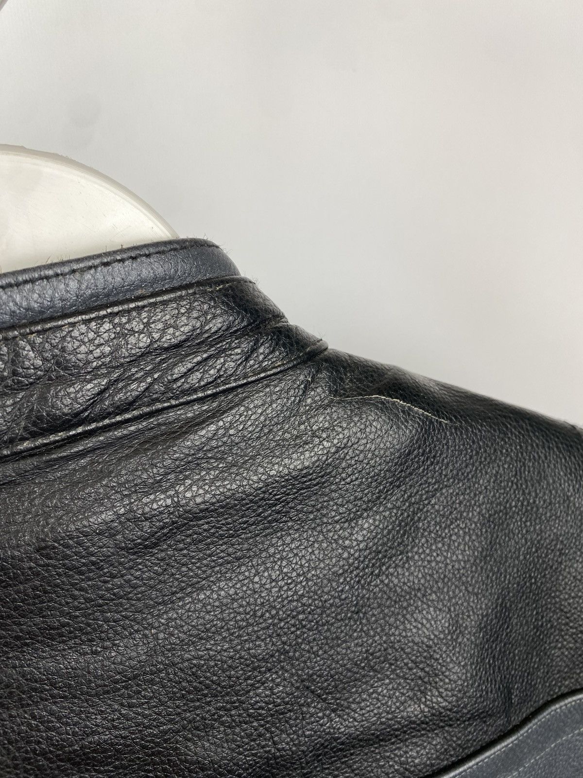 Genuine Leather Vintage Leather Biker Echo Jacket Chrome Hearts Style Size US M / EU 48-50 / 2 - 11 Thumbnail