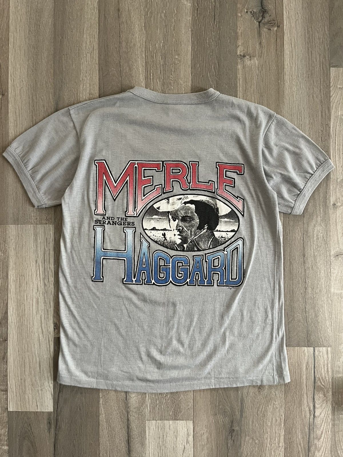 Band Tees 1987 Merle Haggard and the Strangers Mullet Tee Size US S / EU 44-46 / 1 - 1 Thumbnail