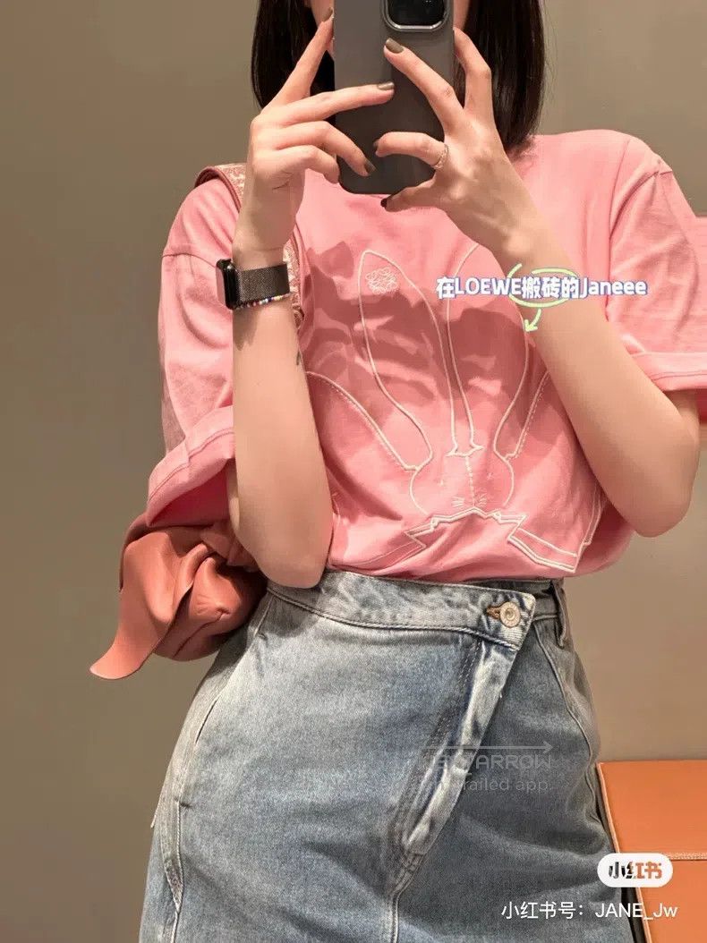 Loewe Loewe Pink T-Shirt Size XS / US 0-2 / IT 36-38 - 2 Thumbnail