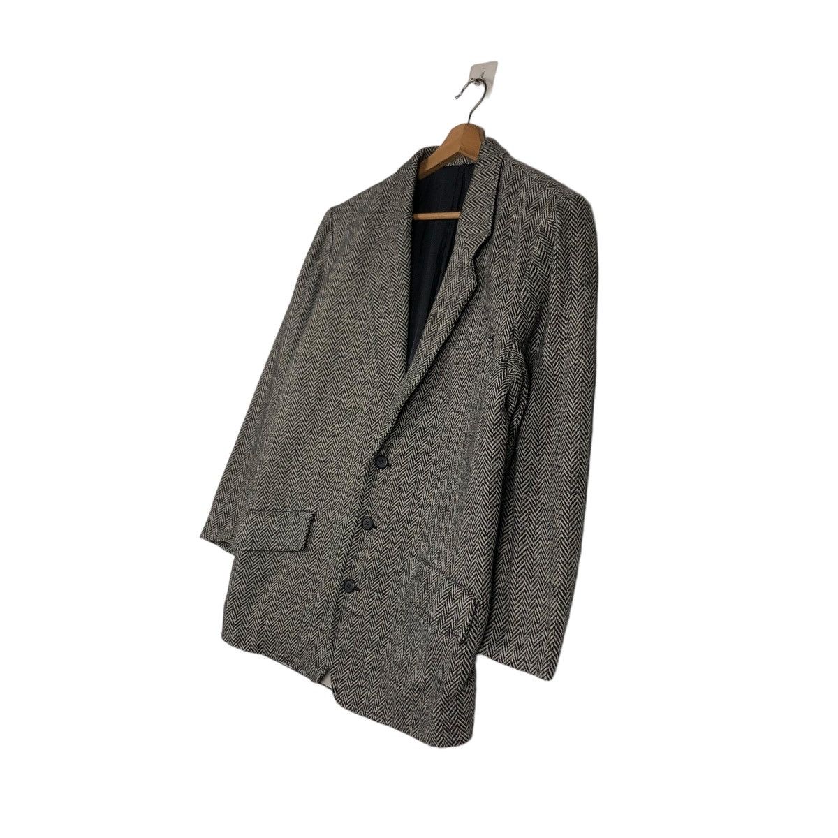 Issey Miyake 🔥VTG IS ISSEY MIYAKE WOOL JACKET HERRINGBONE DOUBLE BREAST Size US M / EU 48-50 / 2 - 2 Thumbnail
